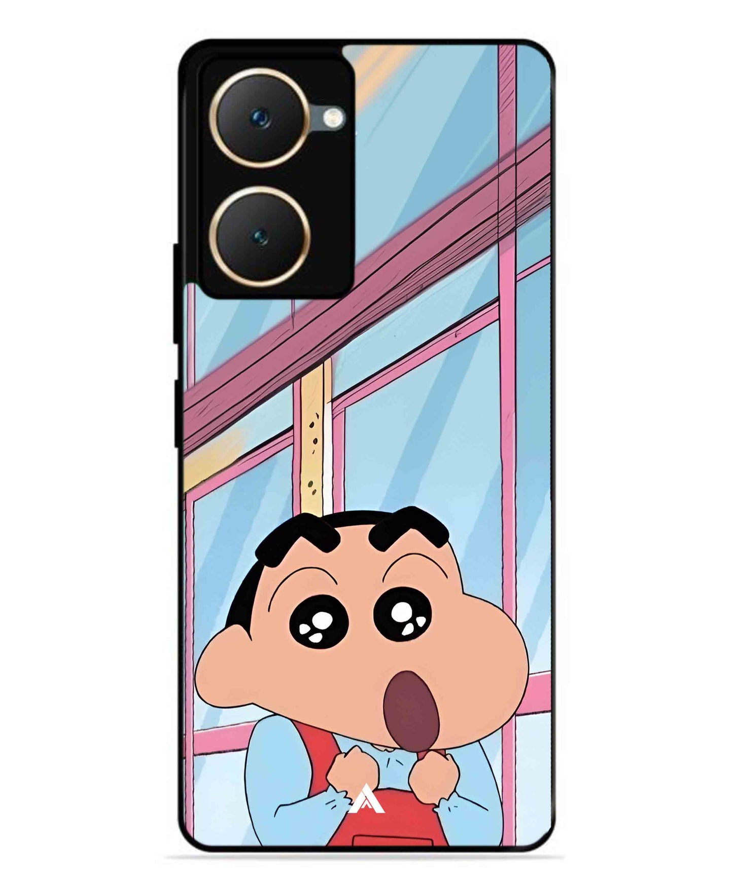 Shinchan Oouo Metal Back Cover Phone Case for Vivo T3 Lite