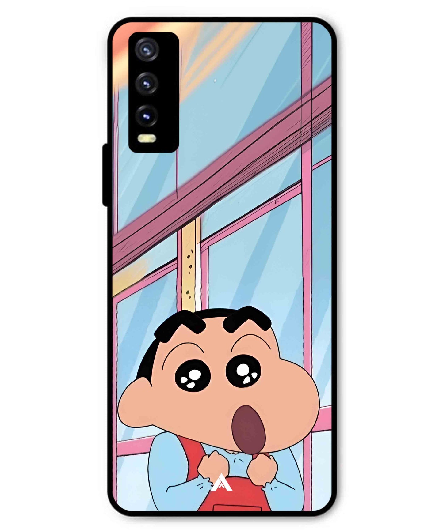 Shinchan Oouo Metal Back Cover Phone Case for Vivo Y20