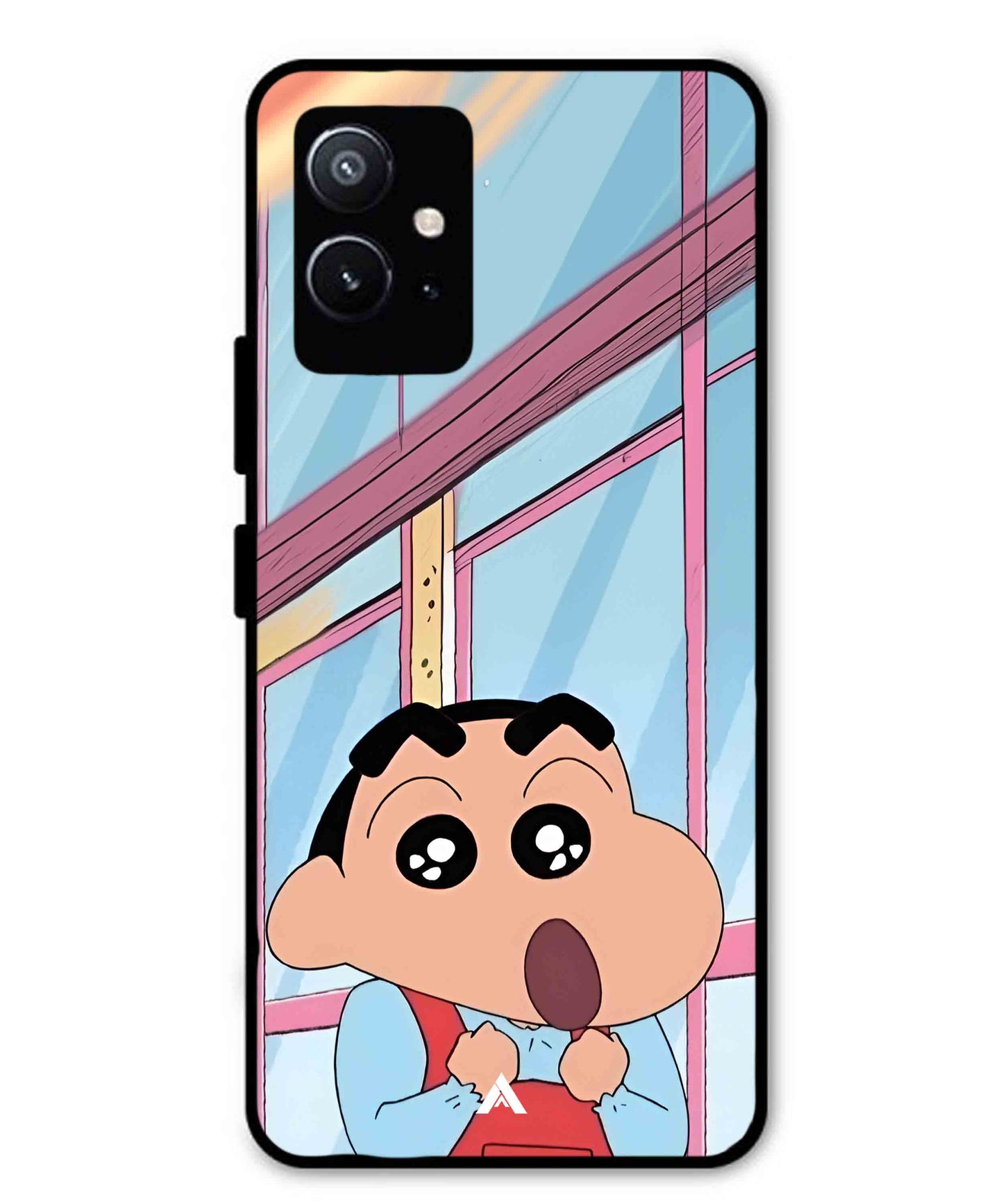 Shinchan Oouo Metal Back Cover Phone Case for Vivo Y75 5G