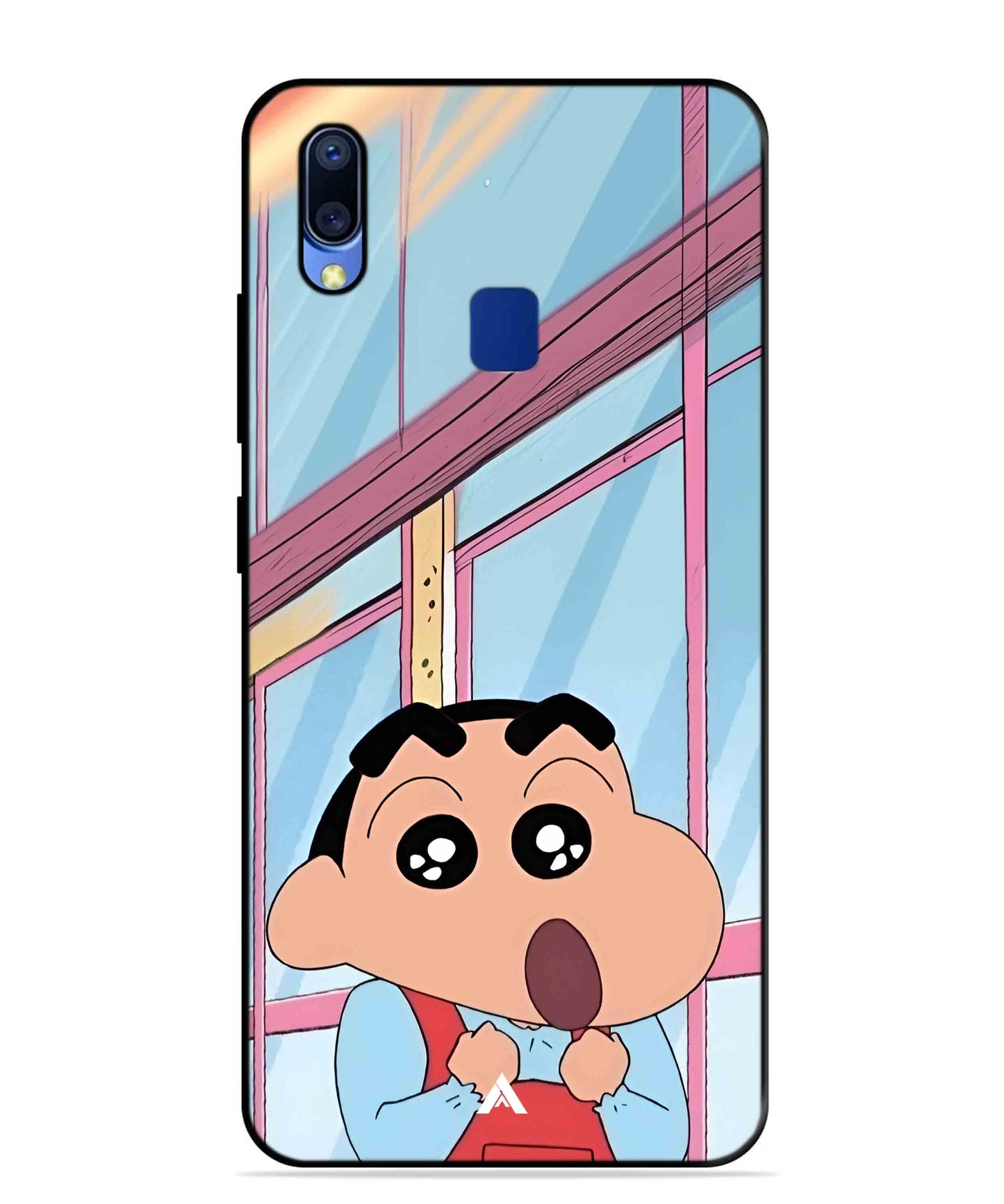 Shinchan Oouo Metal Back Cover Phone Case for Vivo Y95