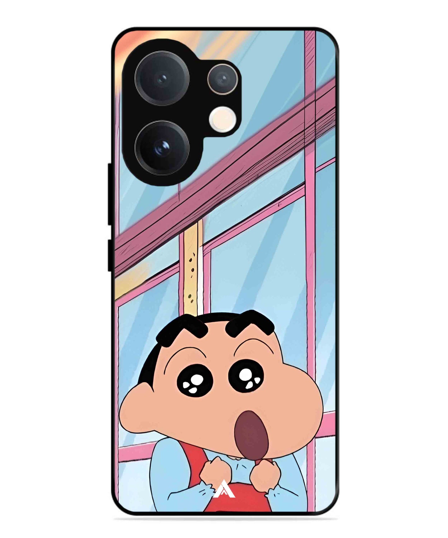 Shinchan Oouo Metal Back Cover Phone Case for Vivo v60