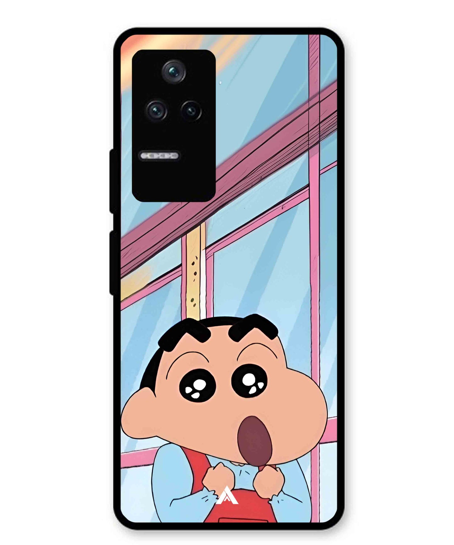 Shinchan Oouo Metal Back Cover Phone Case for Xiaomi Redmi K40s