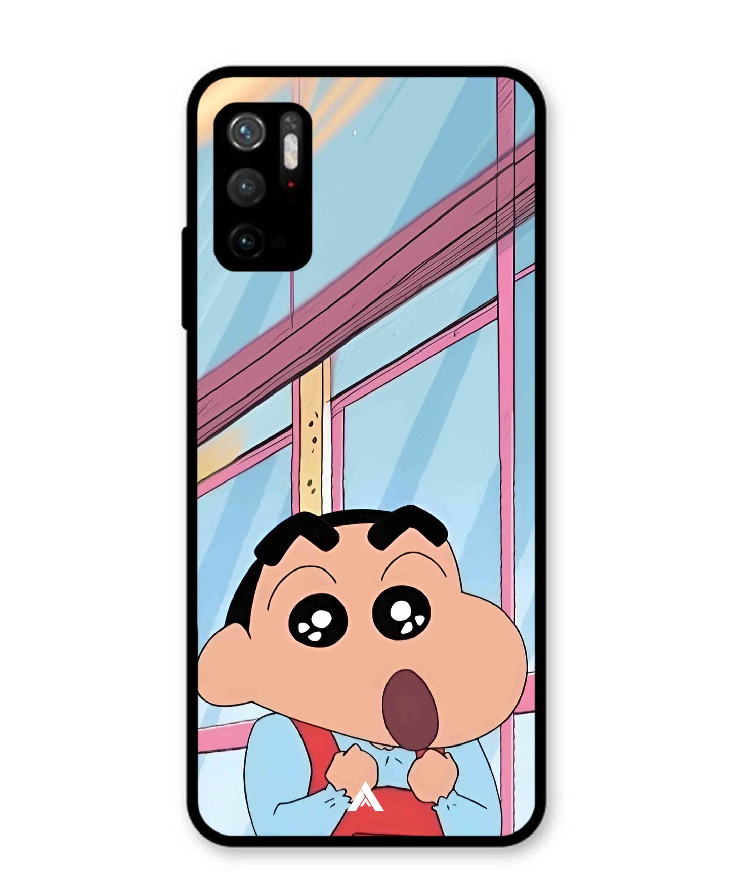 Shinchan Oouo Metal Back Cover Phone Case for Xiaomi Redmi Note 10T