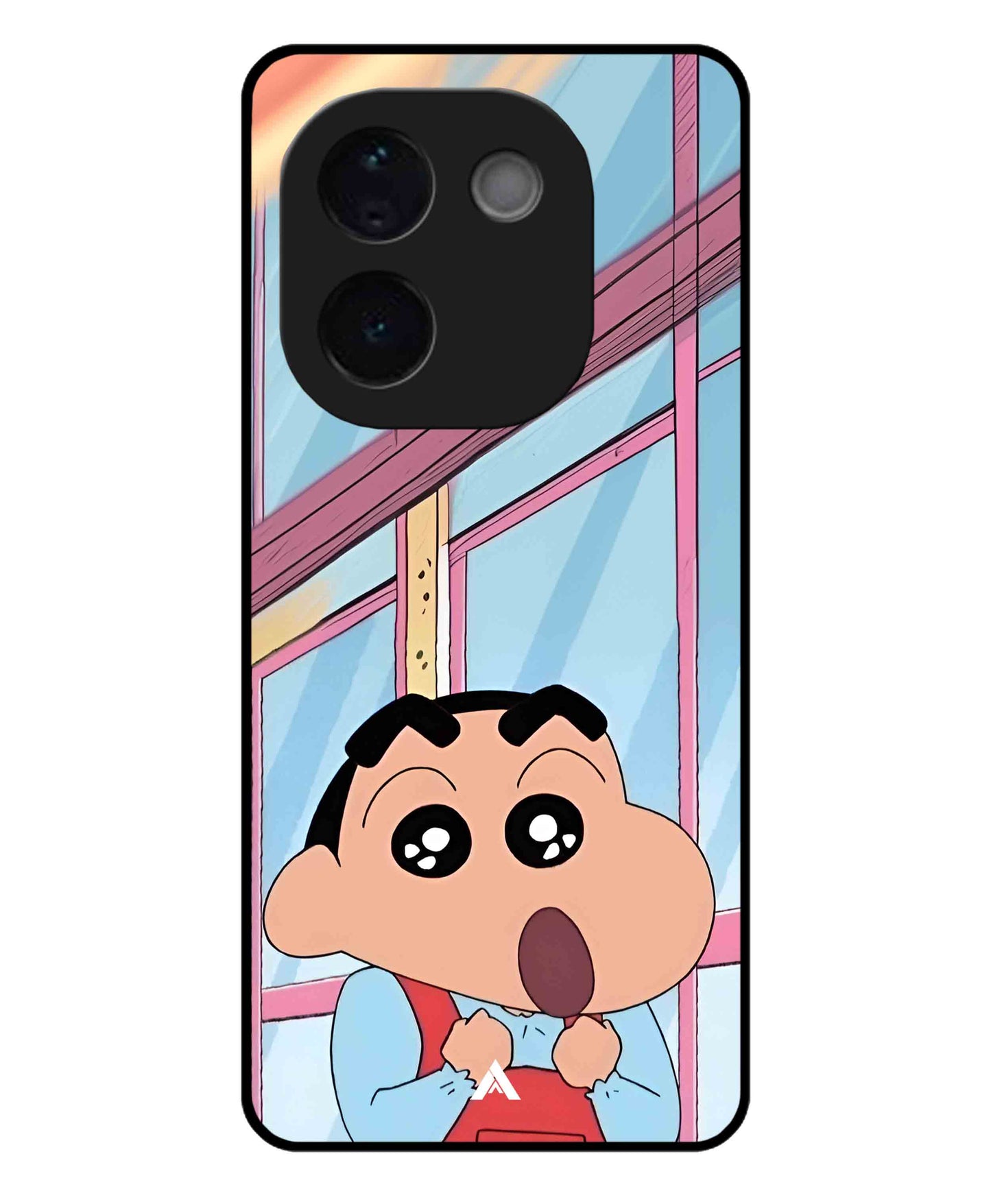 Shinchan Oouo Metal Back Cover Phone Case for iQOO Z9s Pro