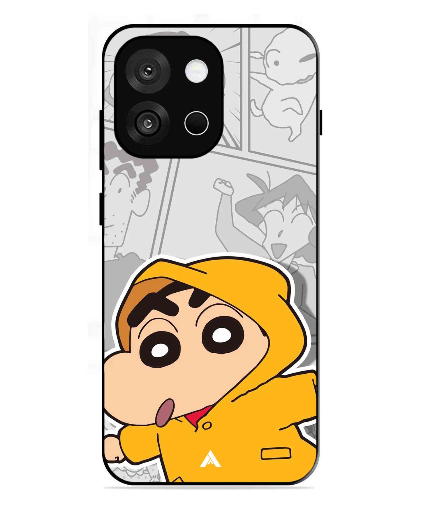 Shinchan Raincoat Metal Back Cover Phone Case for Oneplus 13s