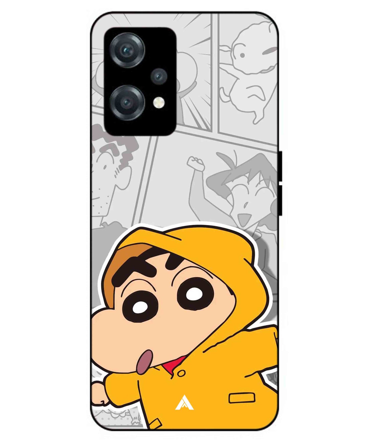 Shinchan Raincoat Metal Back Cover Phone Case for Oneplus Nord CE 2 Lite