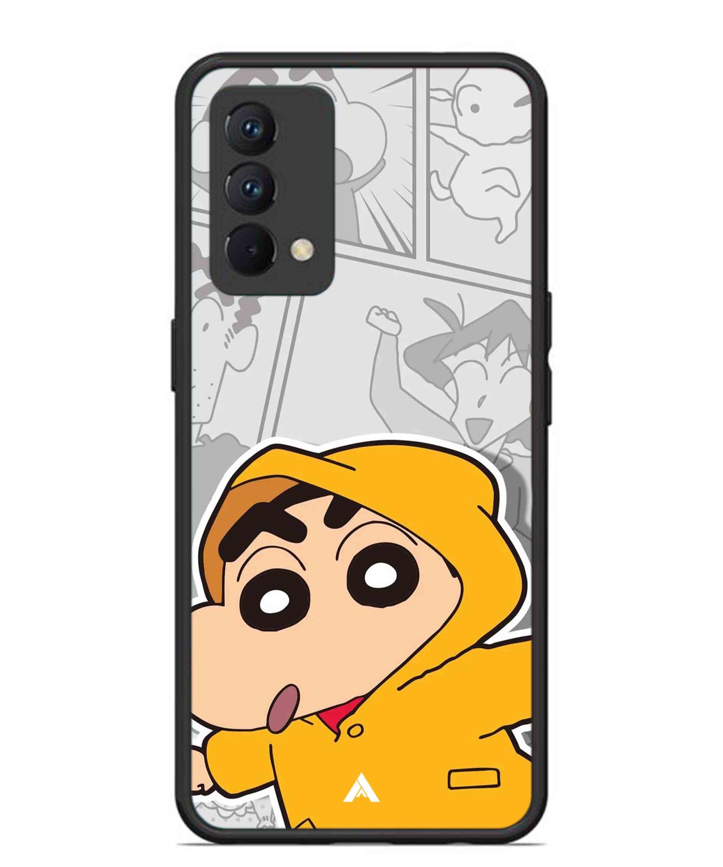 Shinchan Raincoat Metal Back Cover Phone Case for Realme GT Master Edition