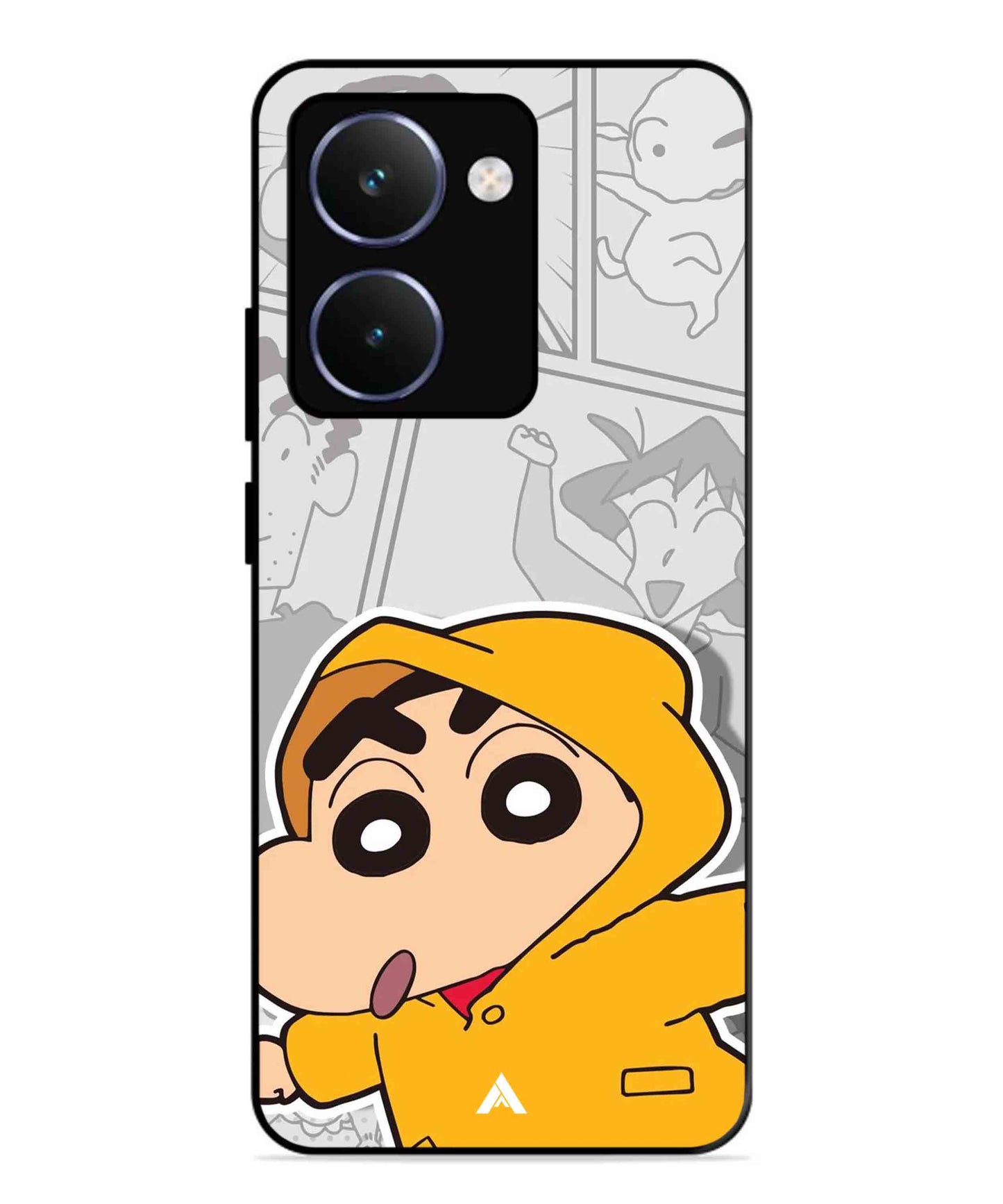 Shinchan Raincoat Metal Back Cover Phone Case for Realme P3 Ultra
