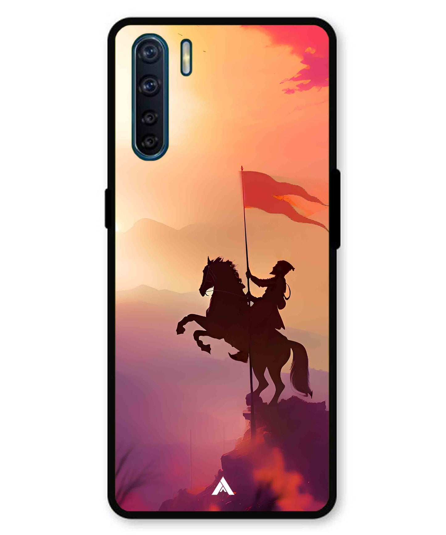 Shivaji Maharaj Metal Back Cover Phone Case for Oppo F15