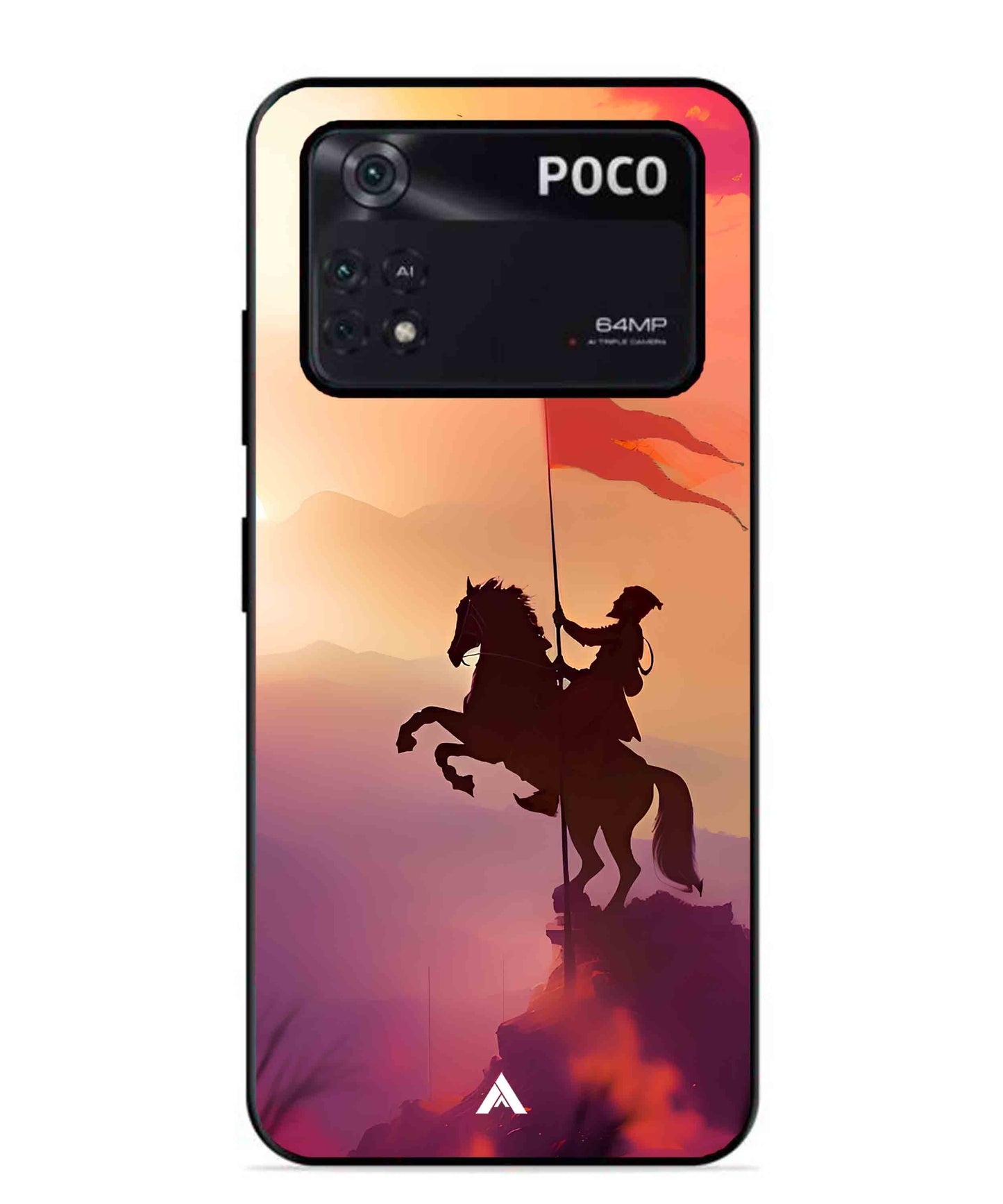 Shivaji Maharaj Metal Back Cover Phone Case for Poco X4 Pro