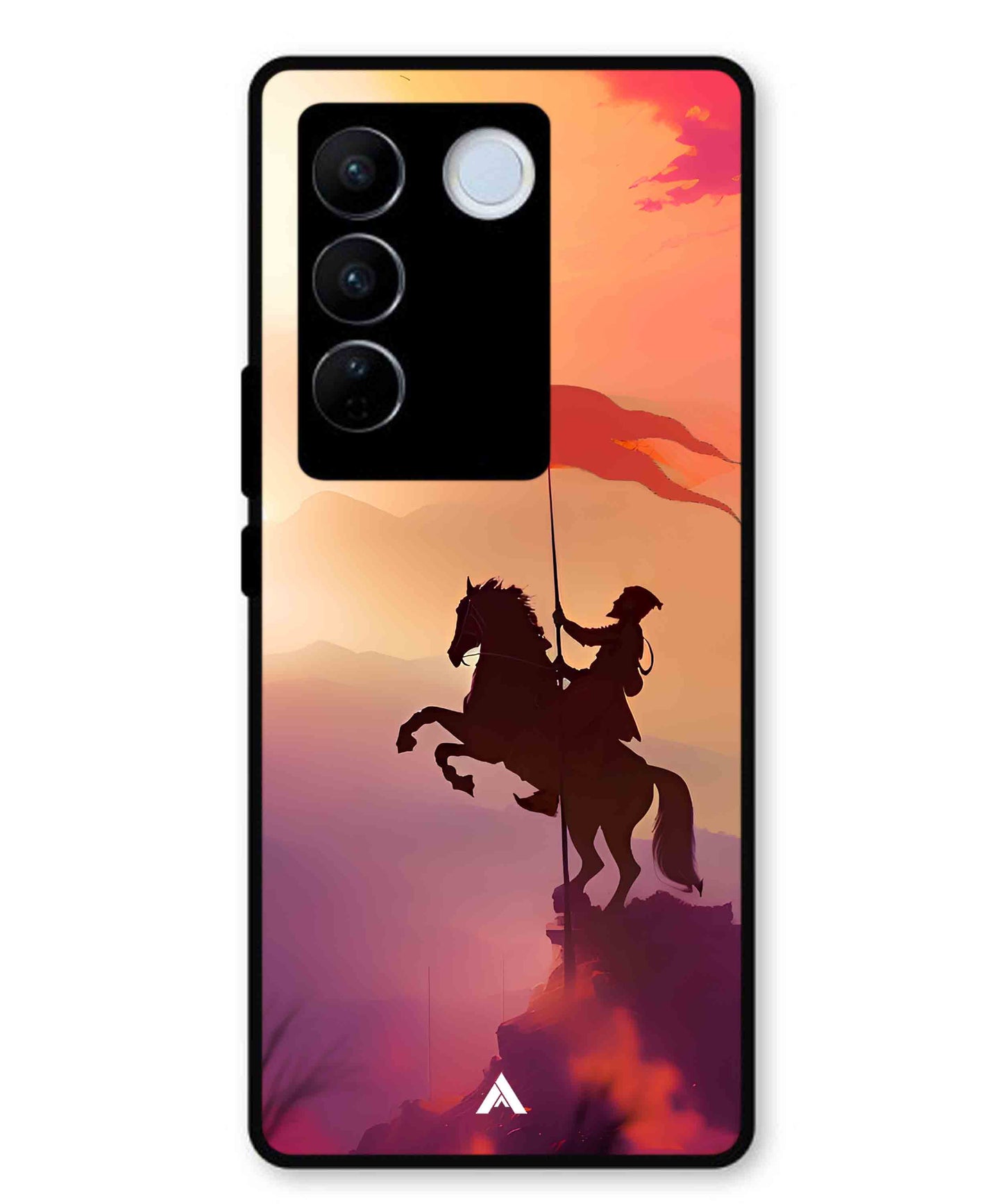 Shivaji Maharaj Metal Back Cover Phone Case for Vivo v27e