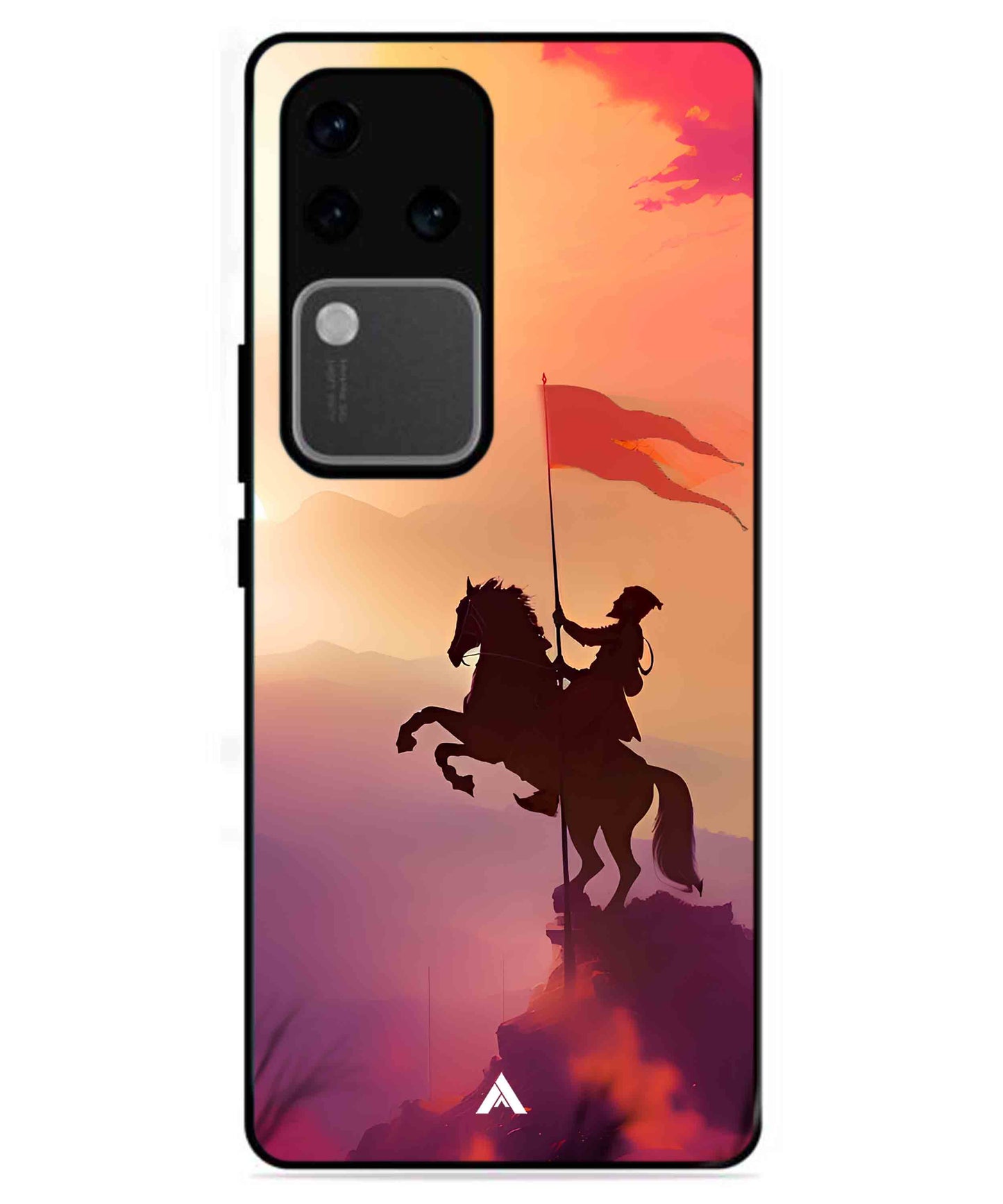 Shivaji Maharaj Metal Back Cover Phone Case for Vivo v30 Pro