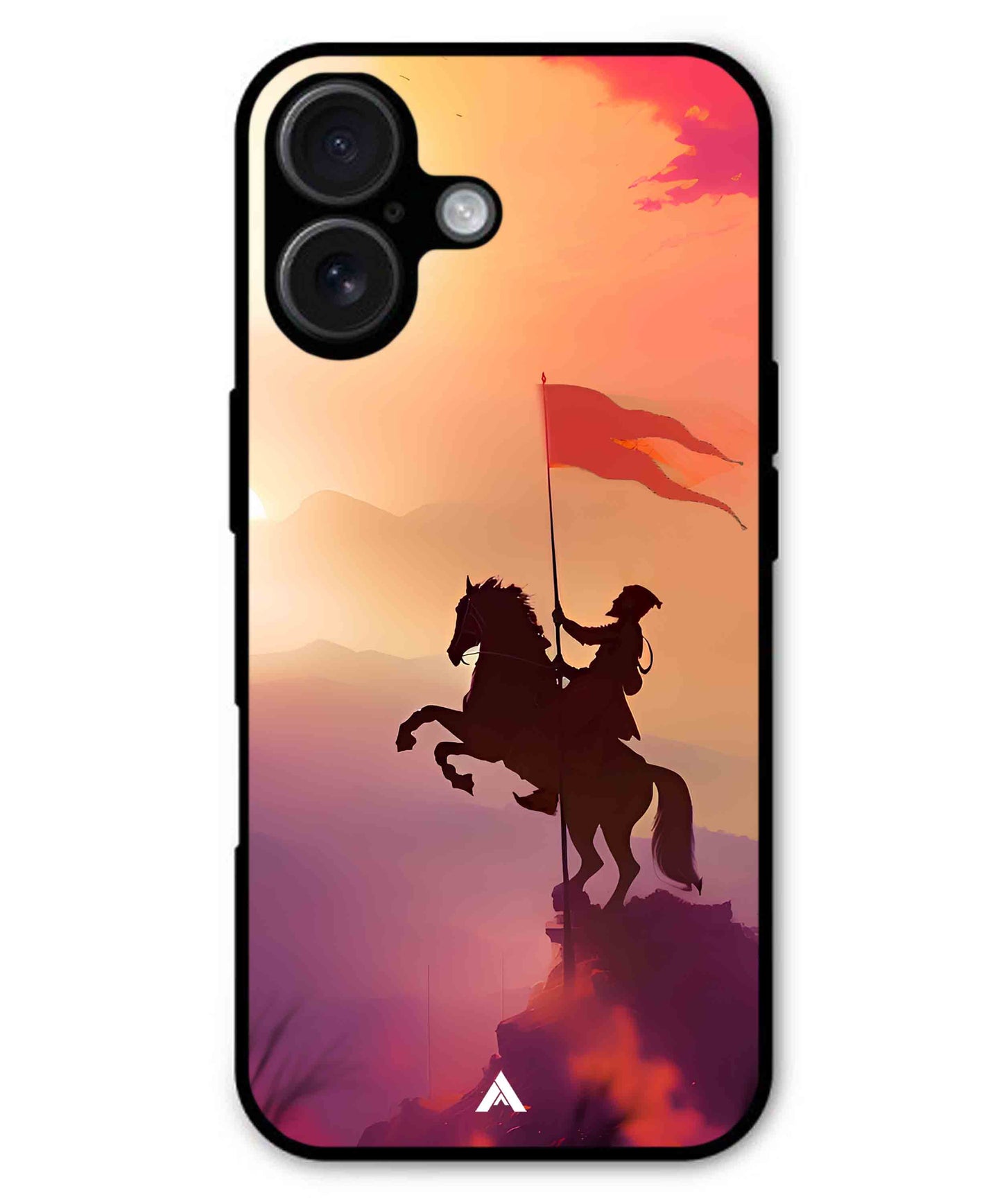 Shivaji Maharaj Metal Back Cover Phone Case for iPhone 16 Plus