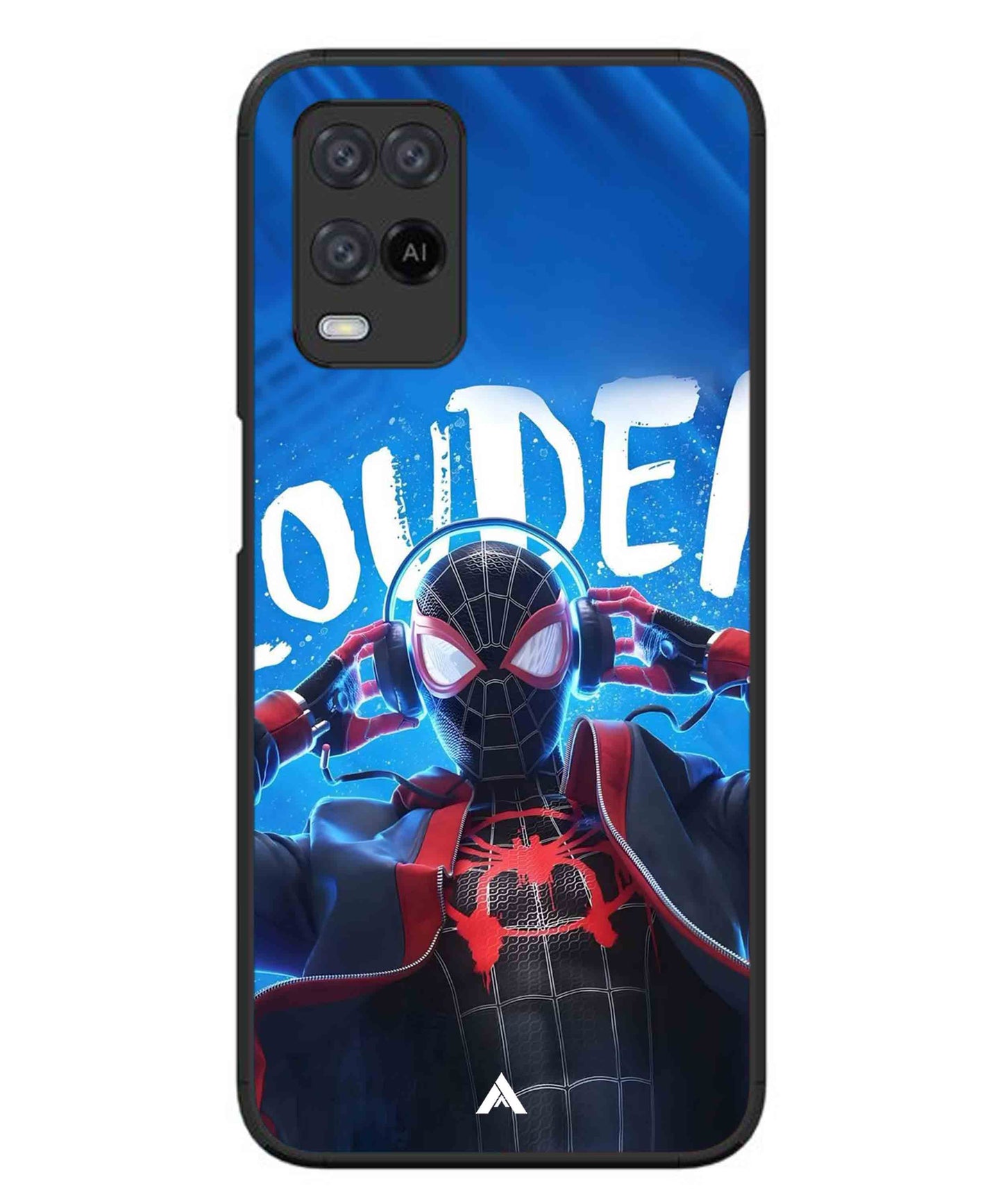 Spider-Verse Metal Back Cover Phone Case for Oppo A74