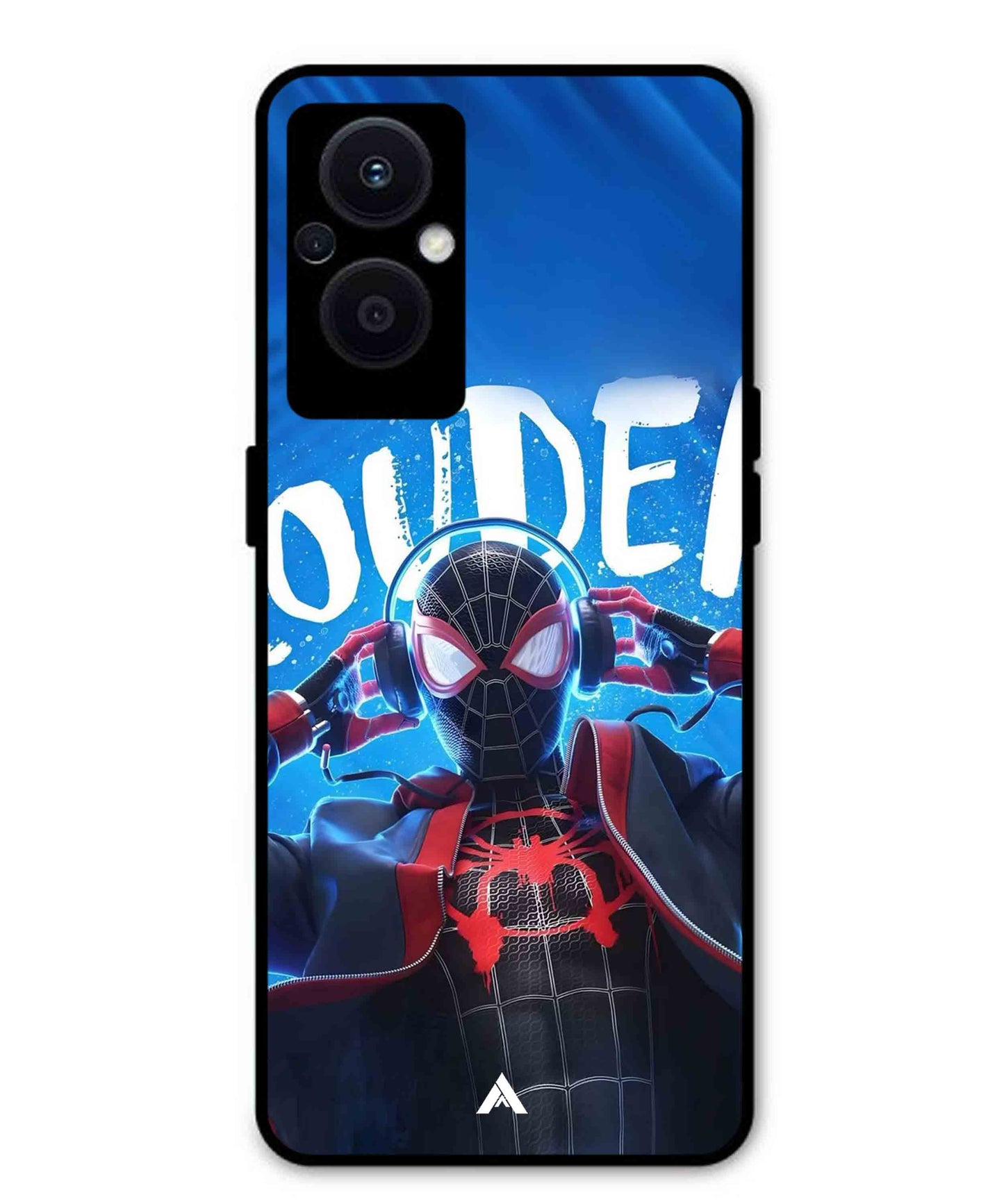 Spider-Verse Metal Back Cover Phone Case for Oppo F21 Pro 5G