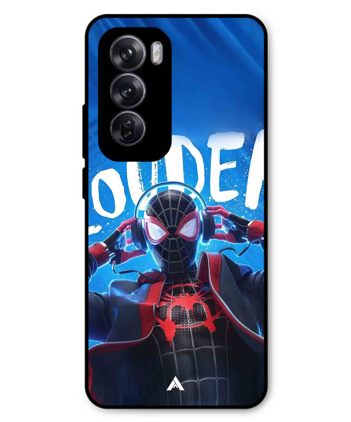 Spider-Verse Metal Back Cover Phone Case for Oppo Reno 12 Pro