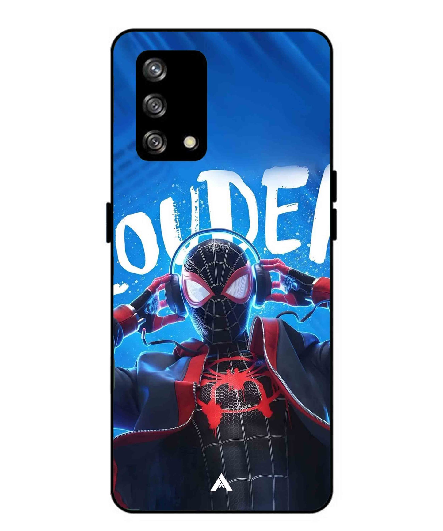 Spider-Verse Metal Back Cover Phone Case for Oppo Reno 4F