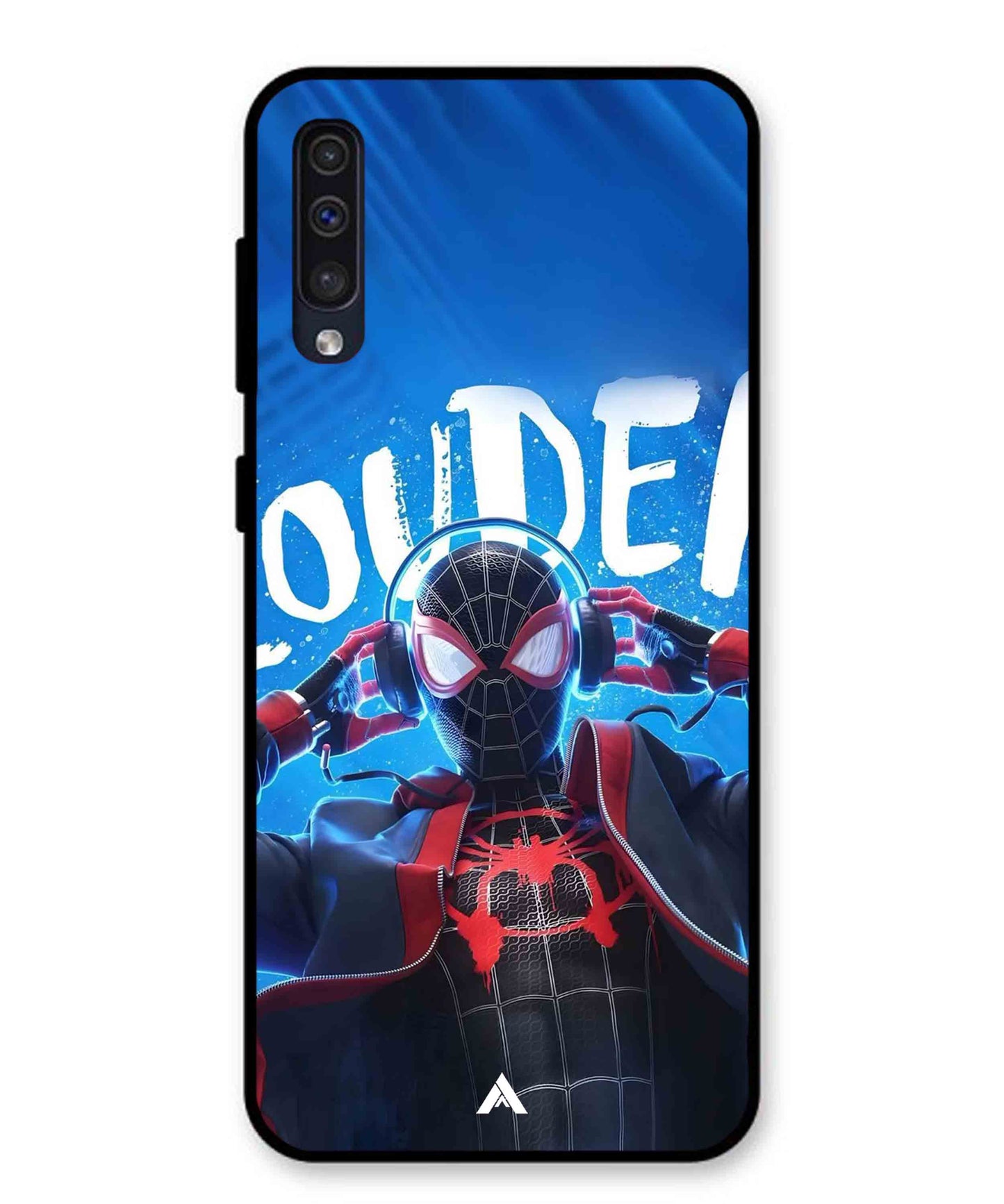 Spider-Verse Metal Back Cover Phone Case for Samsung Galaxy A50