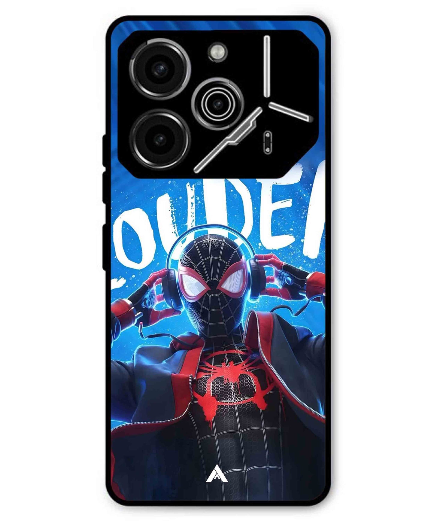 Spider-Verse Metal Back Cover Phone Case for Tecno Pova 6