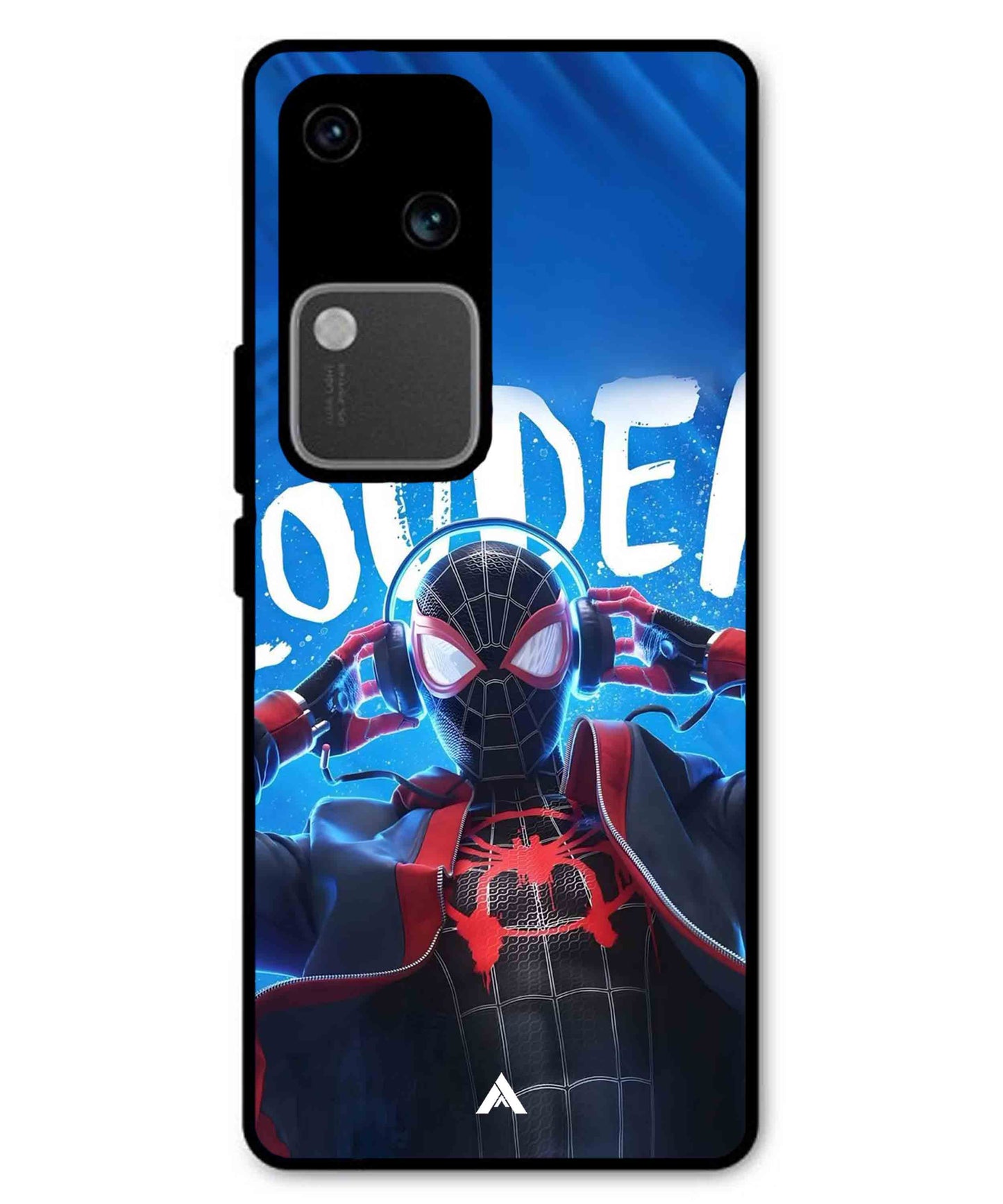 Spider-Verse Metal Back Cover Phone Case for Vivo v30