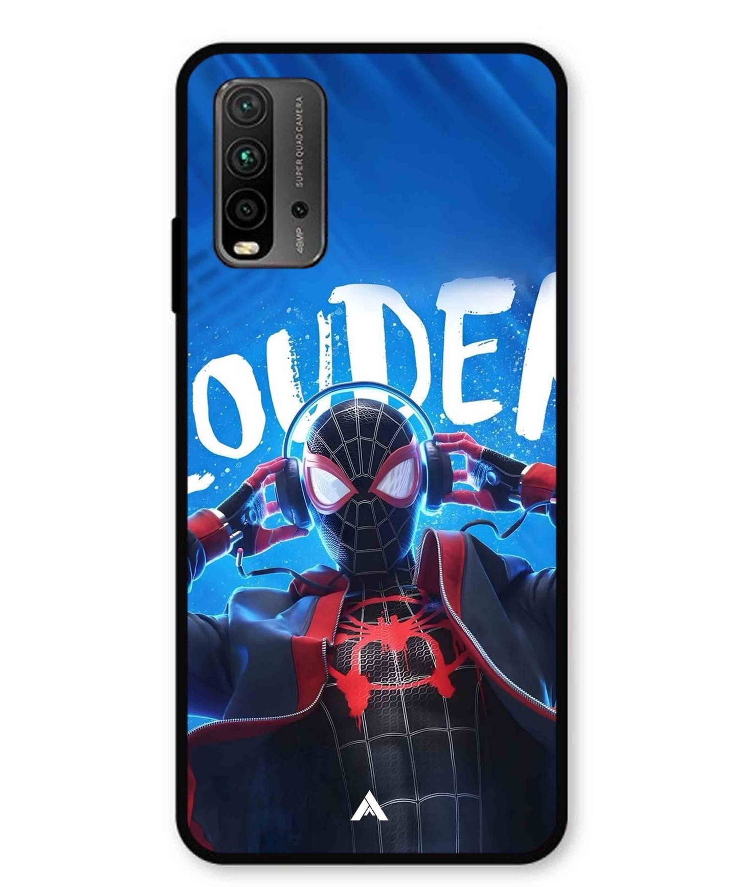 Spider-Verse Metal Back Cover Phone Case for Xiaomi Redmi 9 Power