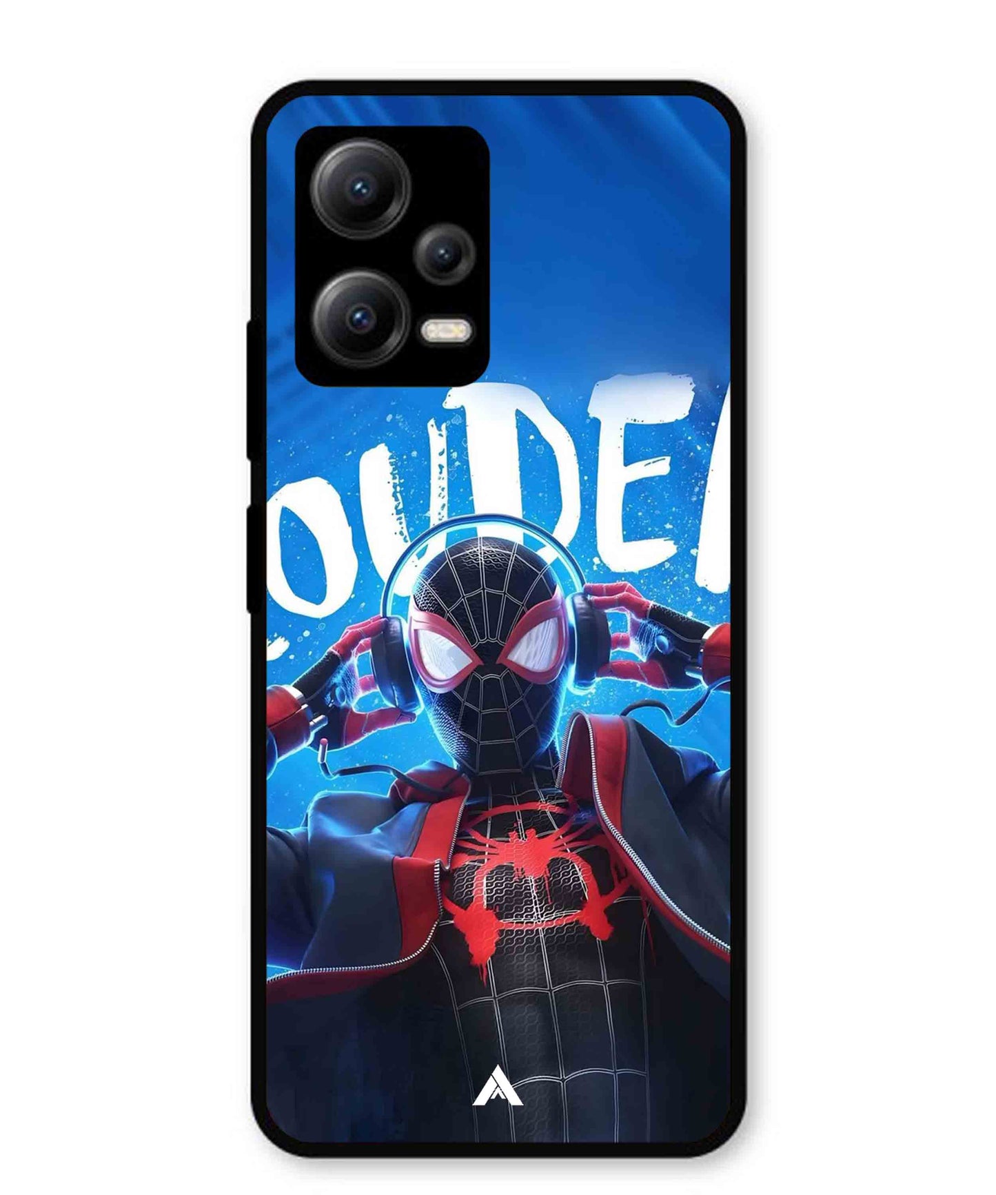 Spider-Verse Metal Back Cover Phone Case for Xiaomi Redmi Note 12 5G