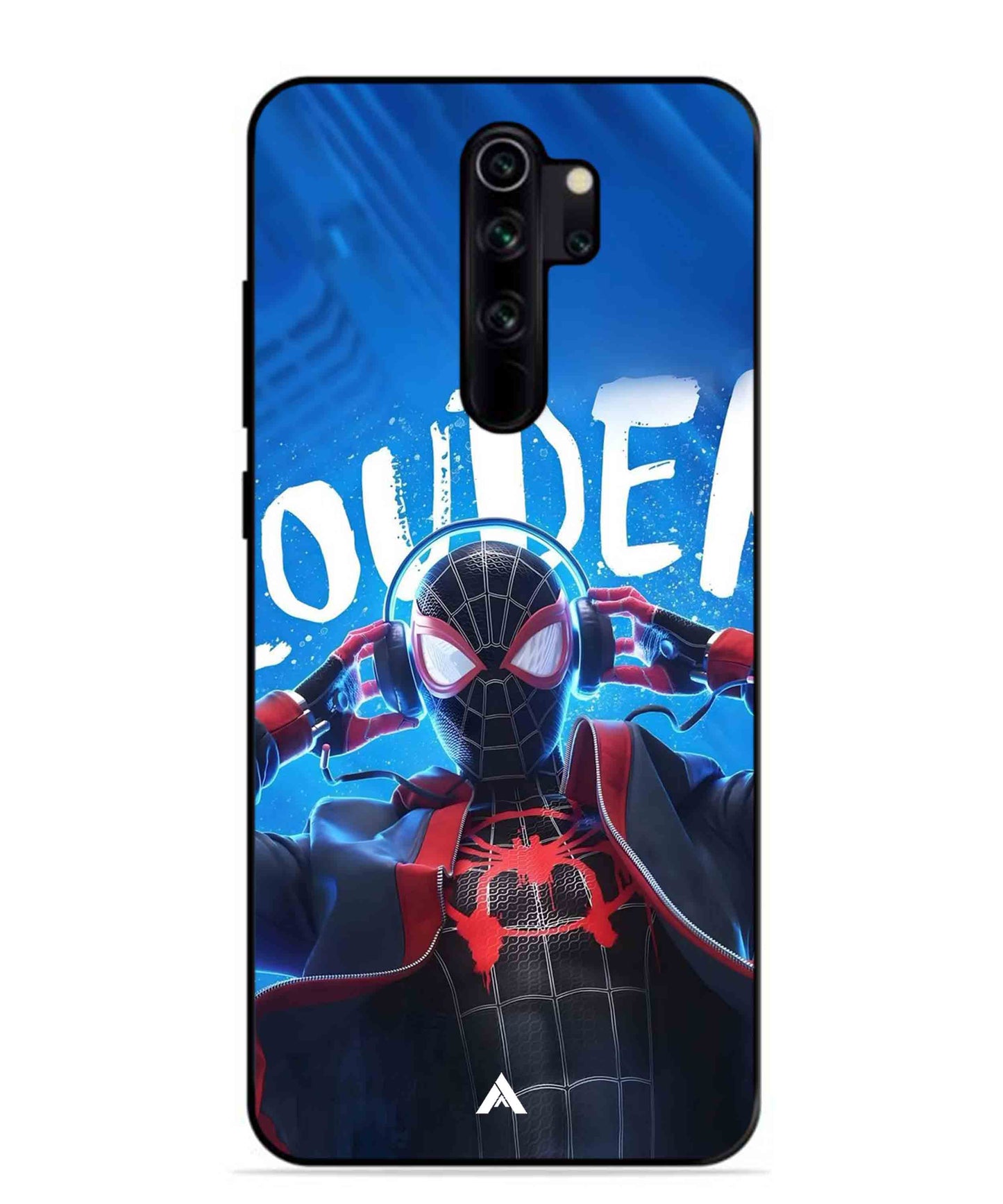 Spider-Verse Metal Back Cover Phone Case for Xiaomi Redmi Note 8 Pro