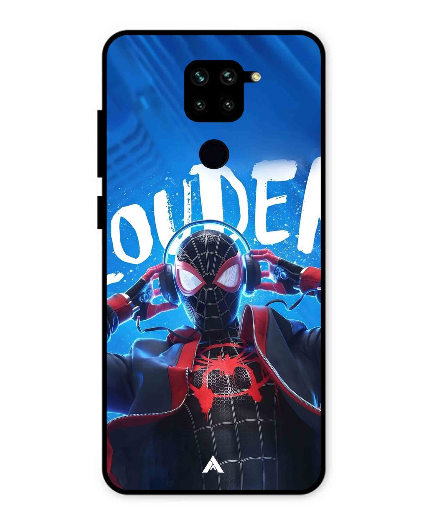 Spider-Verse Metal Back Cover Phone Case for Xiaomi Redmi Note 9