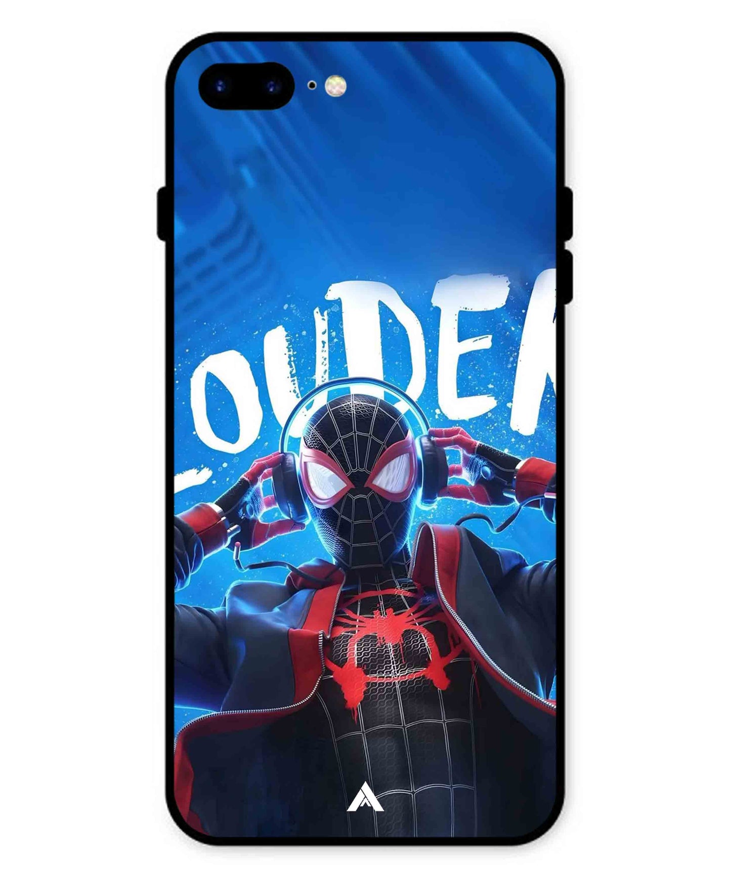Spider-Verse Metal Back Cover Phone Case for iPhone 7 Plus