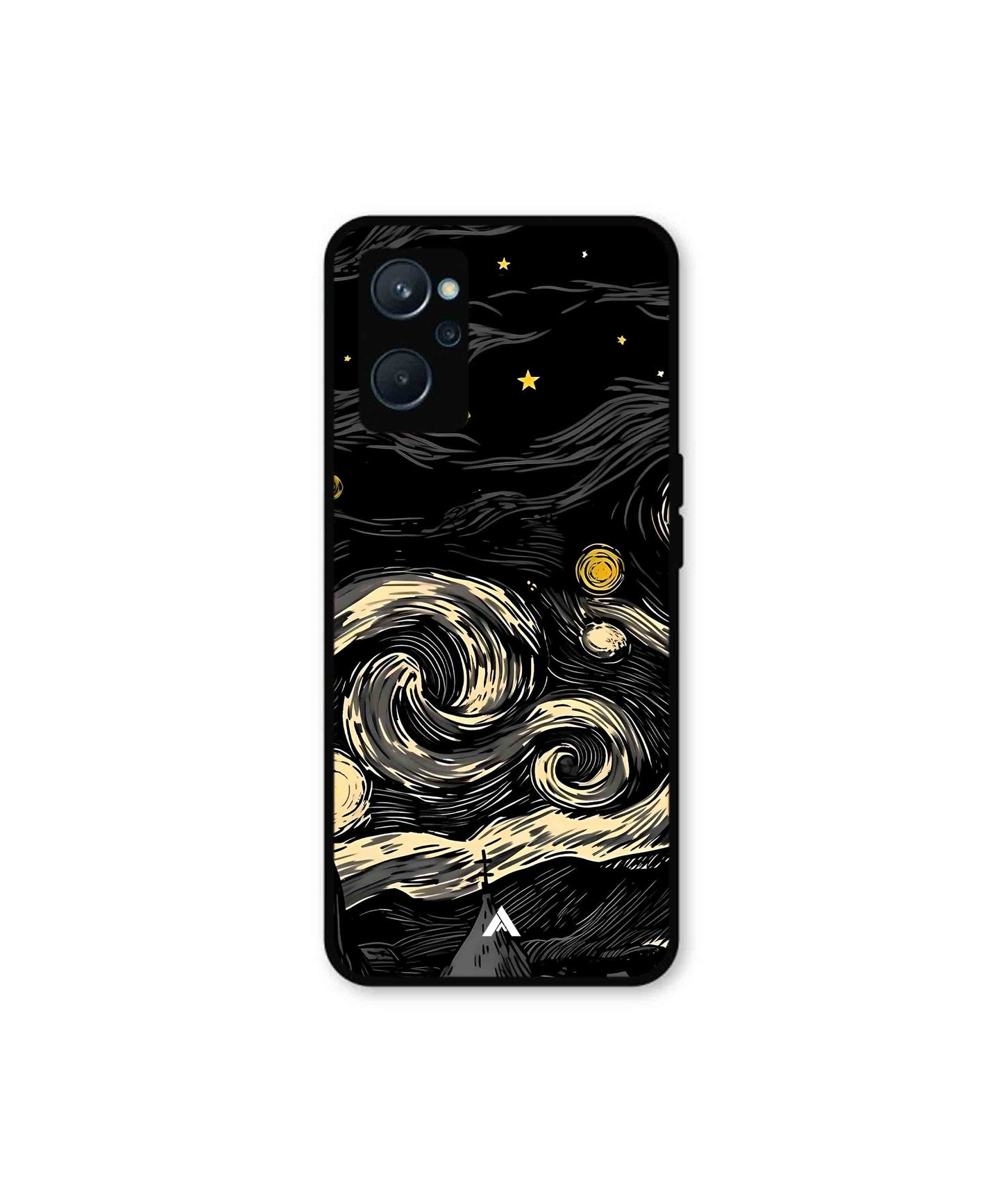 Starry Night Metal Back Cover Phone Case for Realme 10