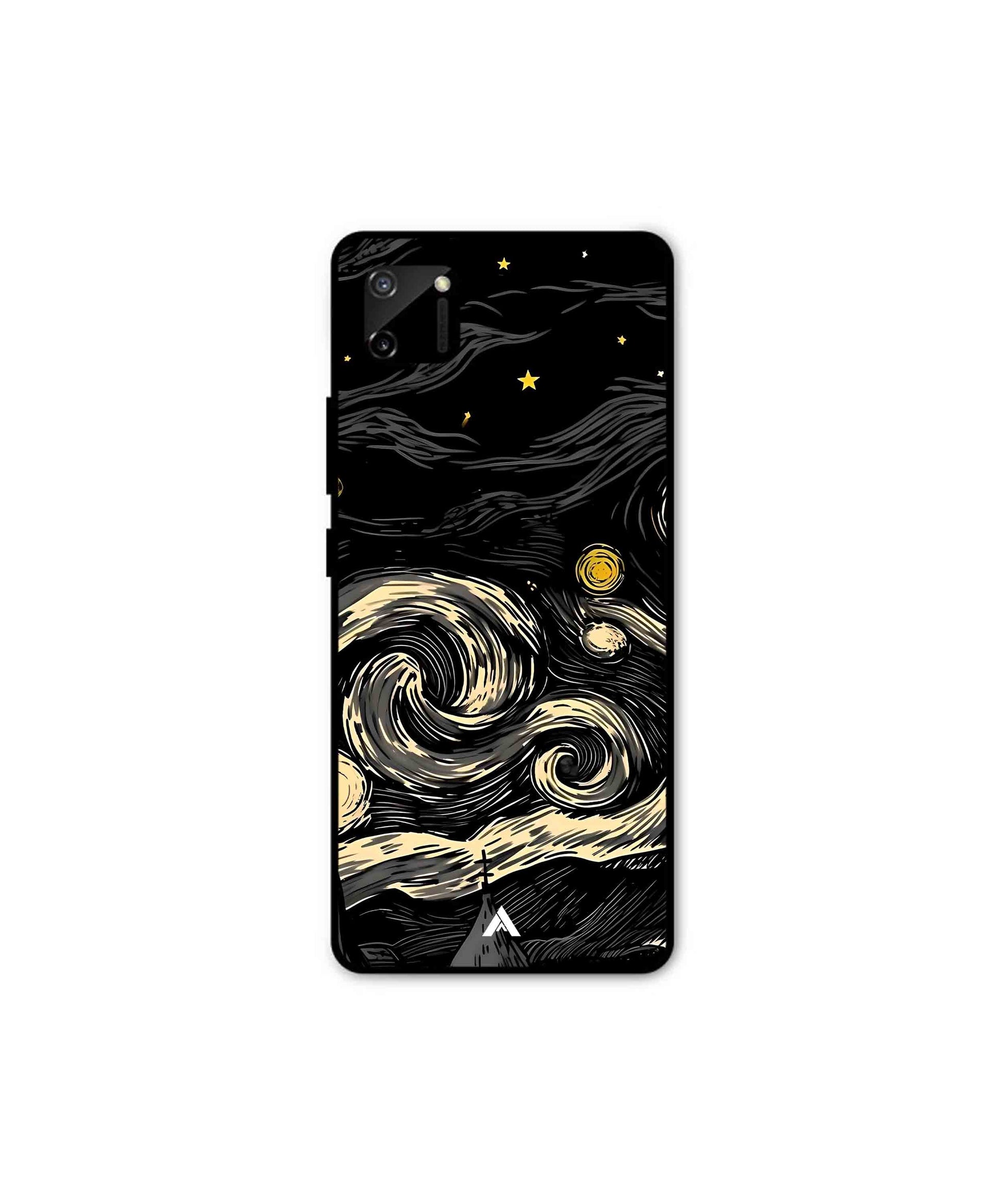 Starry Night Metal Back Cover Phone Case for Realme C11