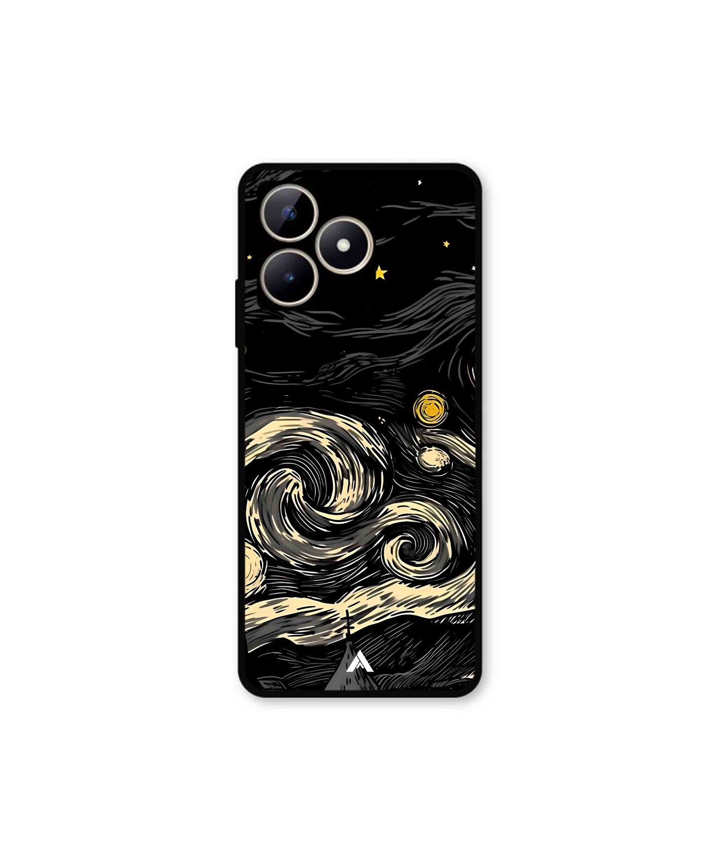 Starry Night Metal Back Cover Phone Case for Realme C53