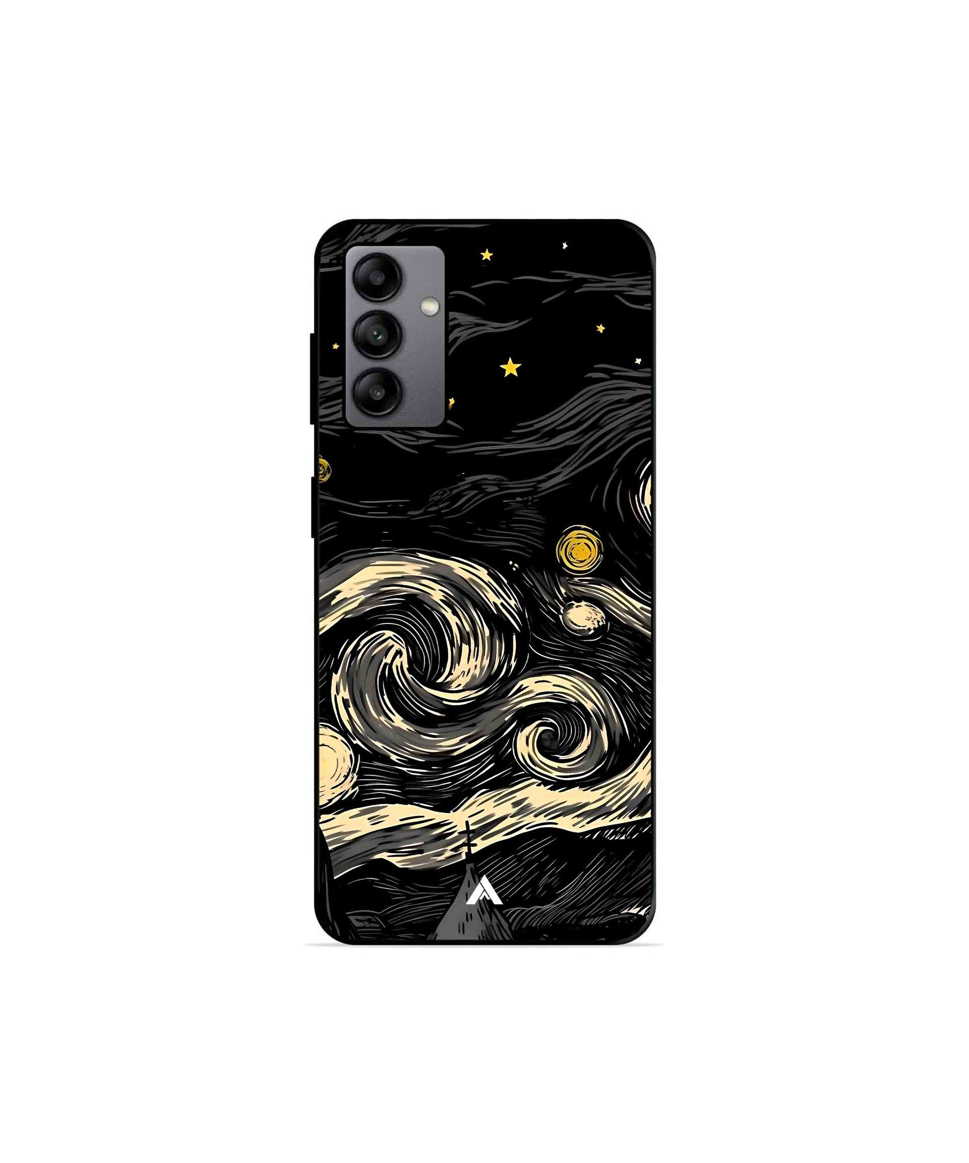 Starry Night Metal Back Cover Phone Case for Samsung Galaxy A04s