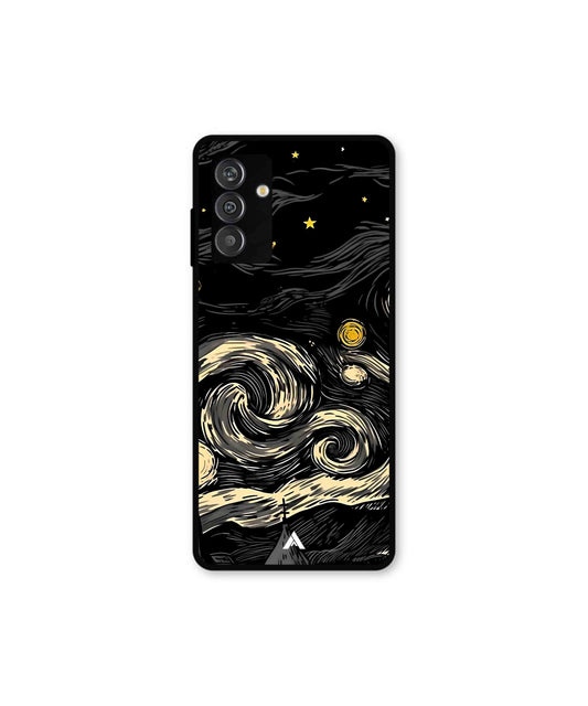 Starry Night Metal Back Cover Phone Case for Samsung Galaxy F14