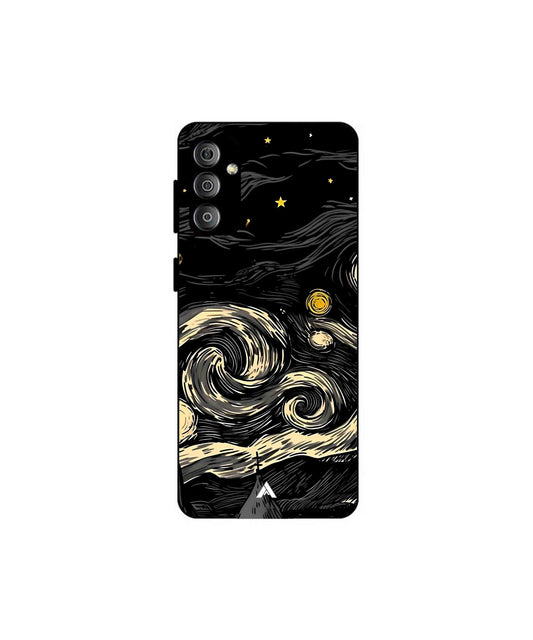 Starry Night Metal Back Cover Phone Case for Samsung Galaxy F23