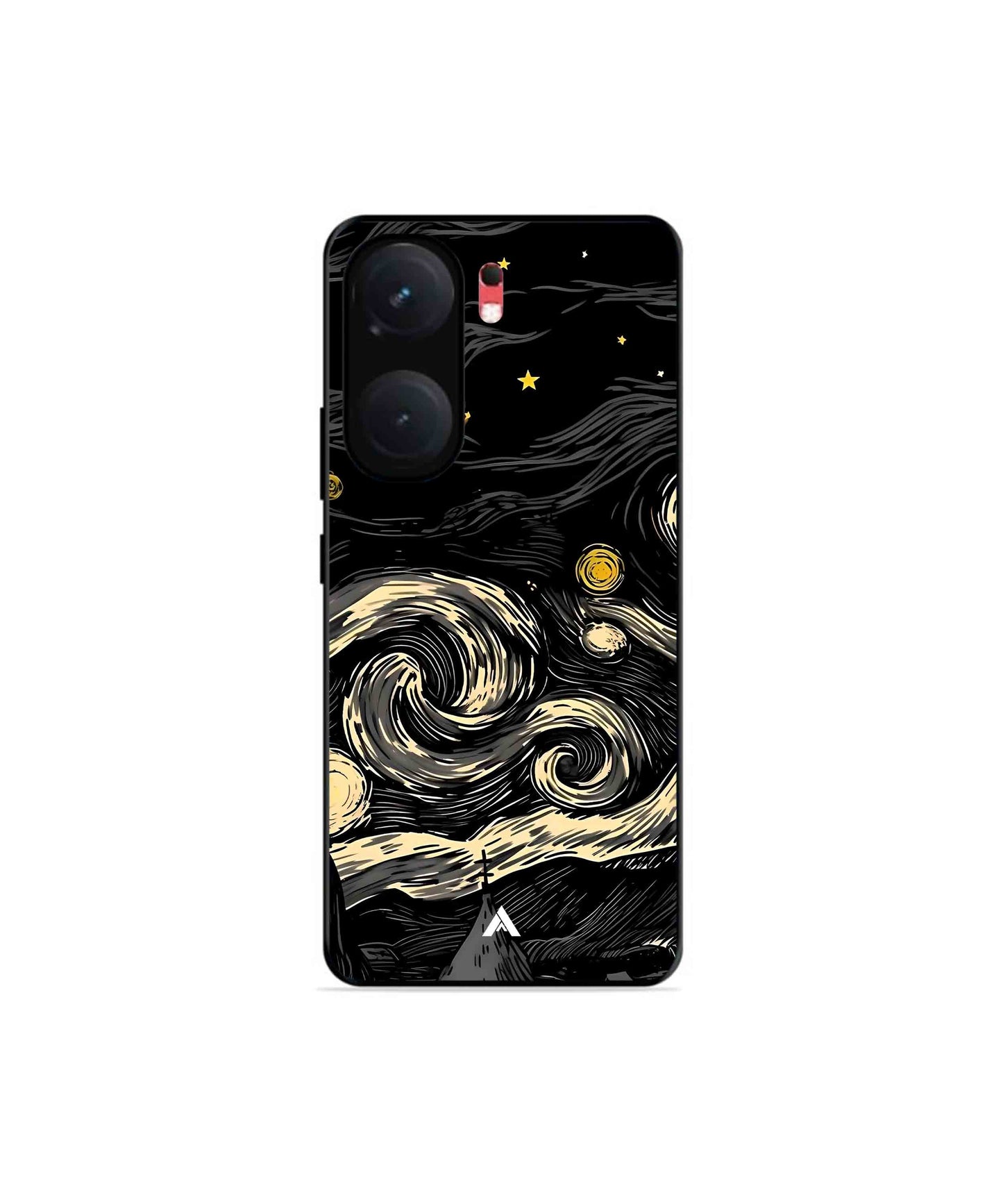 Starry Night Metal Back Cover Phone Case for iQOO Neo 9 Pro