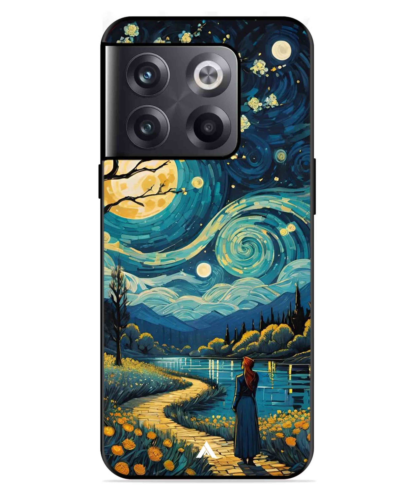 Starry Eve Art Aesthetic Metal Back Cover Phone Case for Oneplus 10T