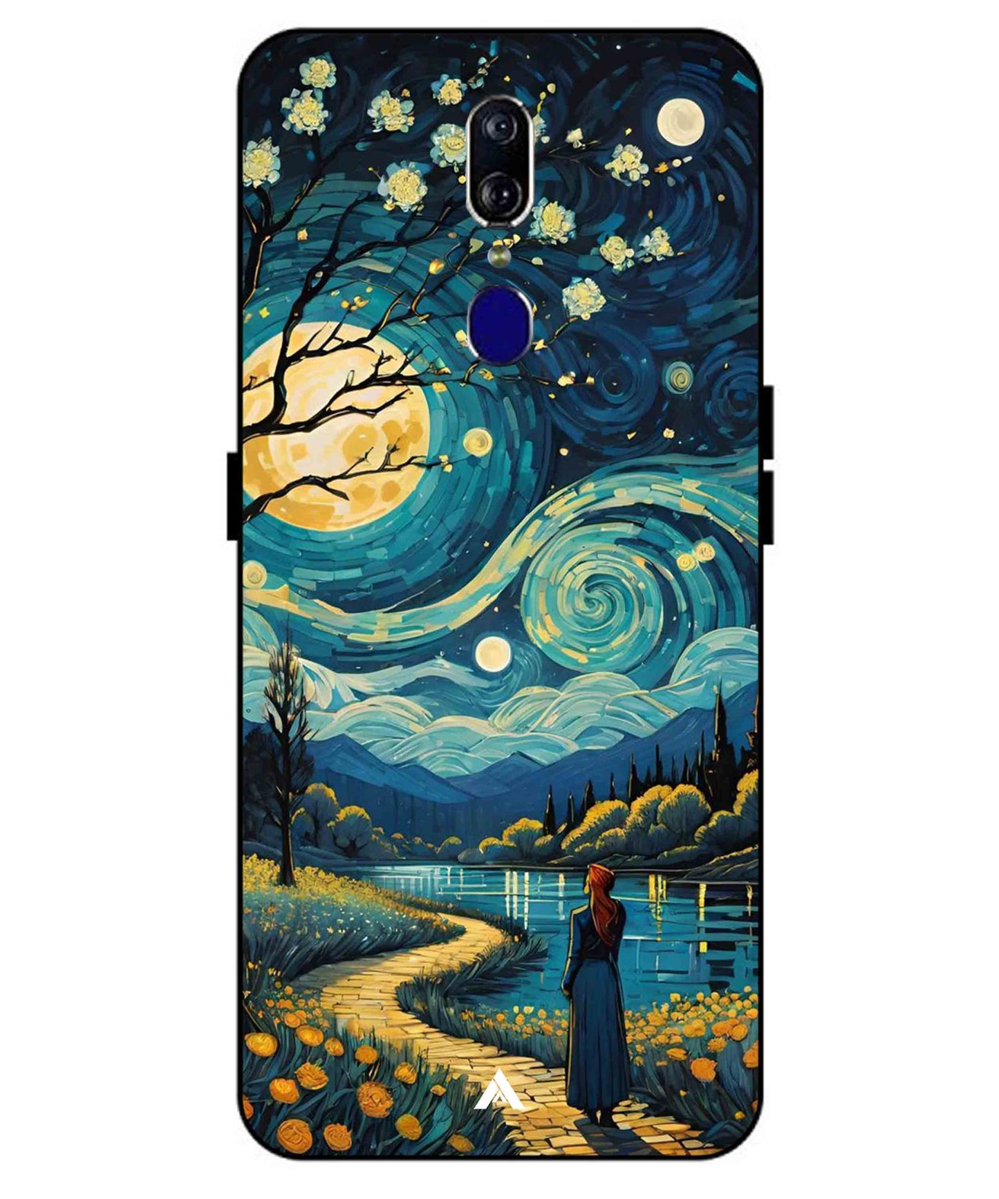 Starry Eve Art Aesthetic Metal Back Cover Phone Case for Oppo F11