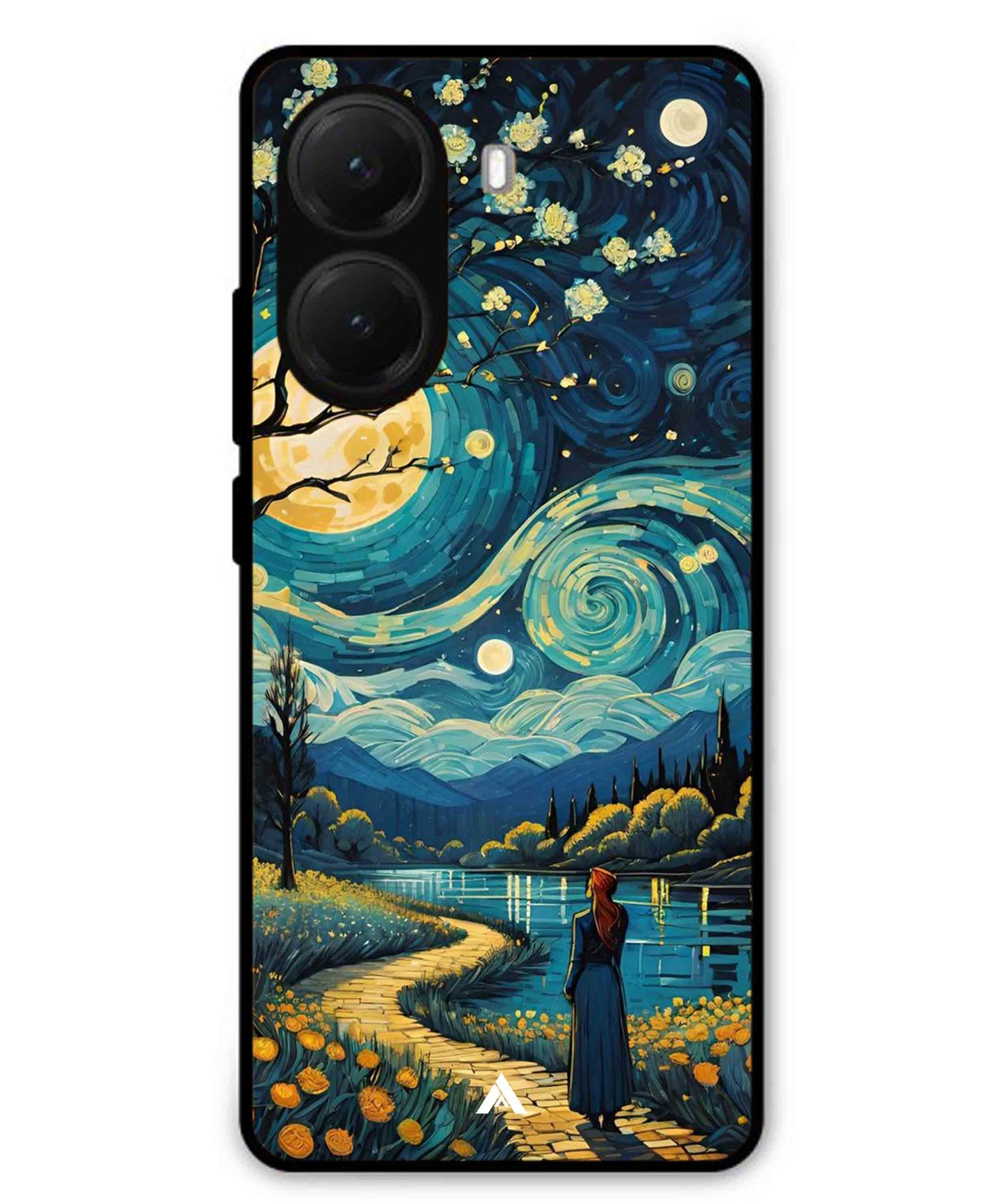 Starry Eve Art Aesthetic Metal Back Cover Phone Case for Poco X7 Pro