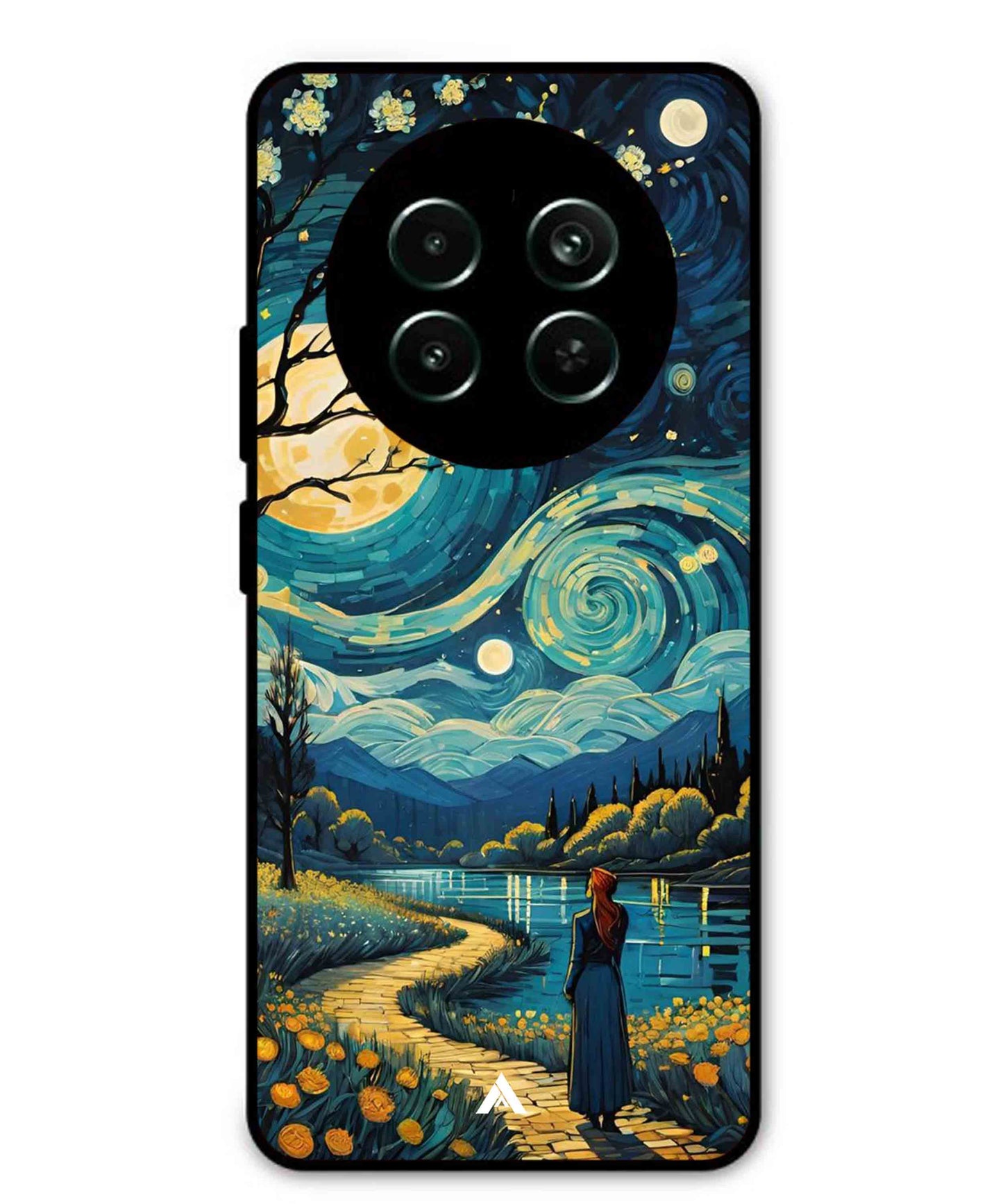 Starry Eve Art Aesthetic Metal Back Cover Phone Case for Realme Narzo 70X