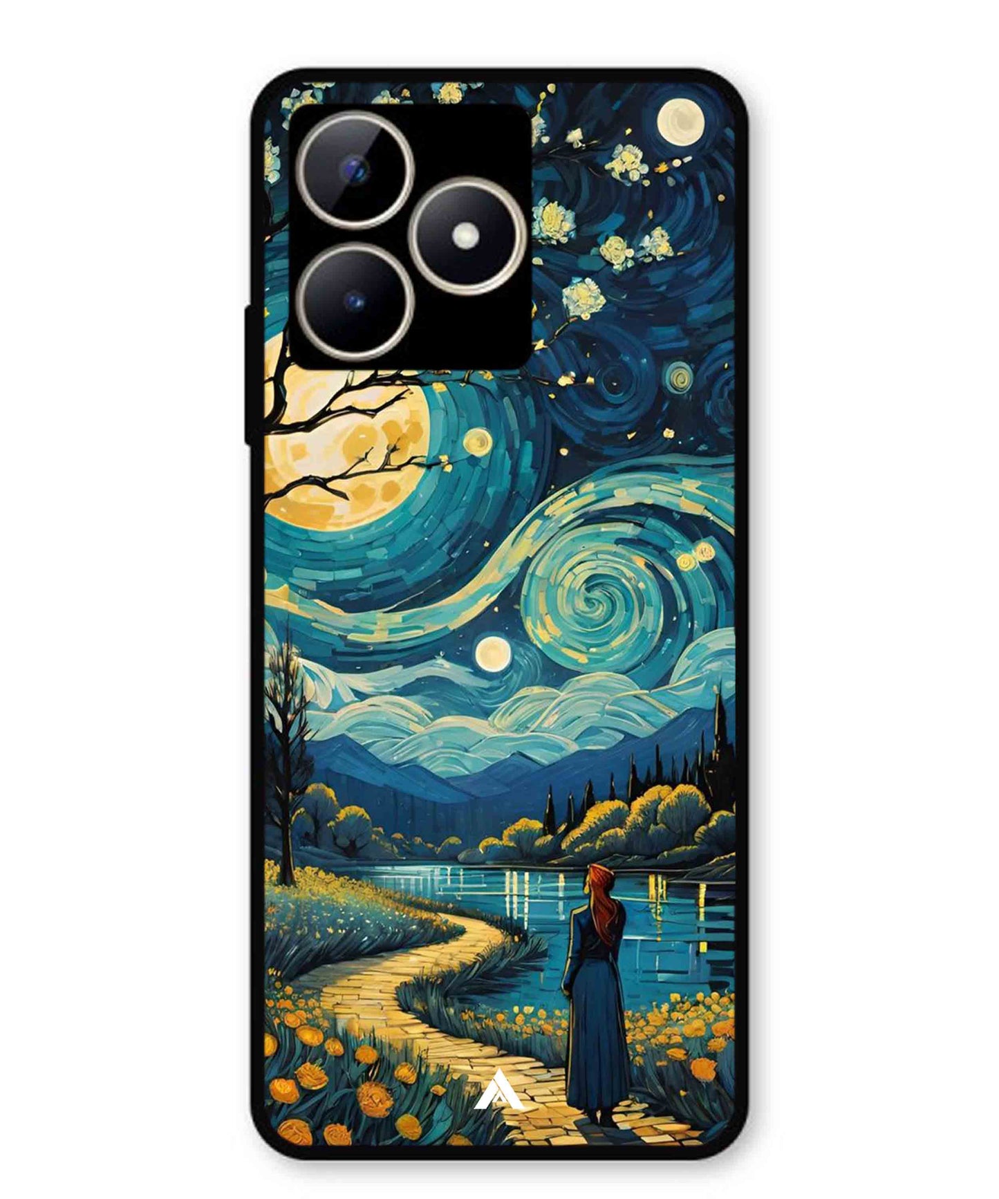 Starry Eve Art Aesthetic Metal Back Cover Phone Case for Realme Narzo N53