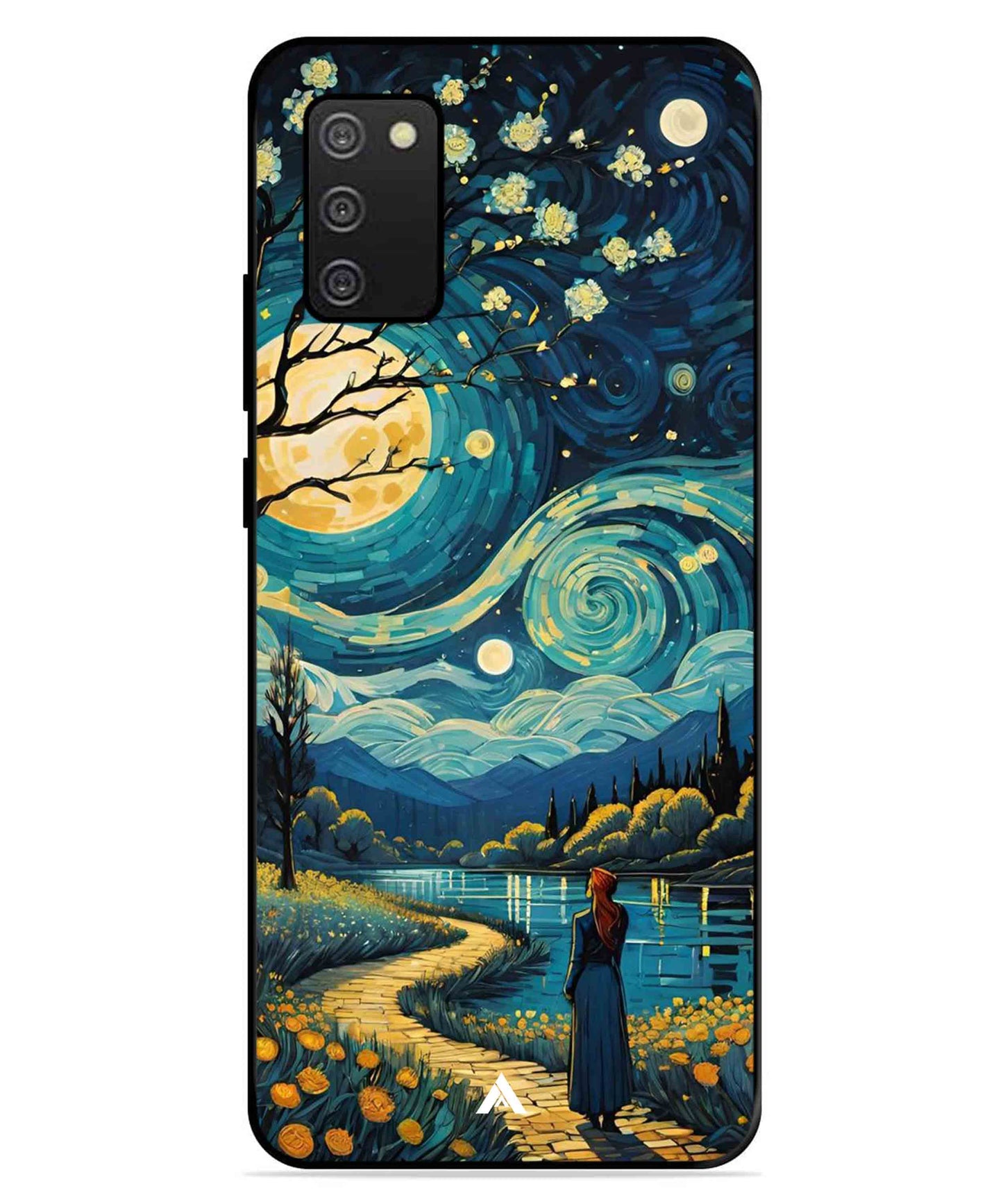 Starry Eve Art Aesthetic Metal Back Cover Phone Case for Samsung Galaxy A03s