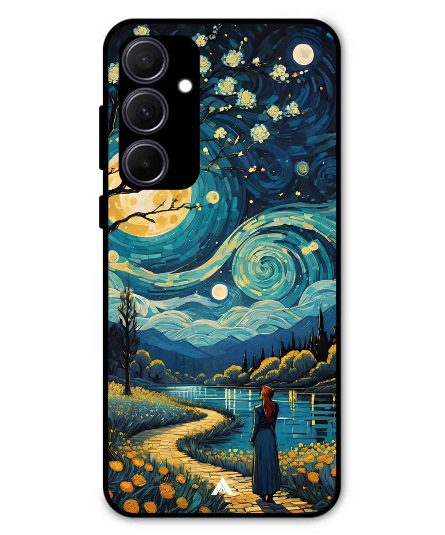 Starry Eve Art Aesthetic Metal Back Cover Phone Case for Samsung Galaxy A35