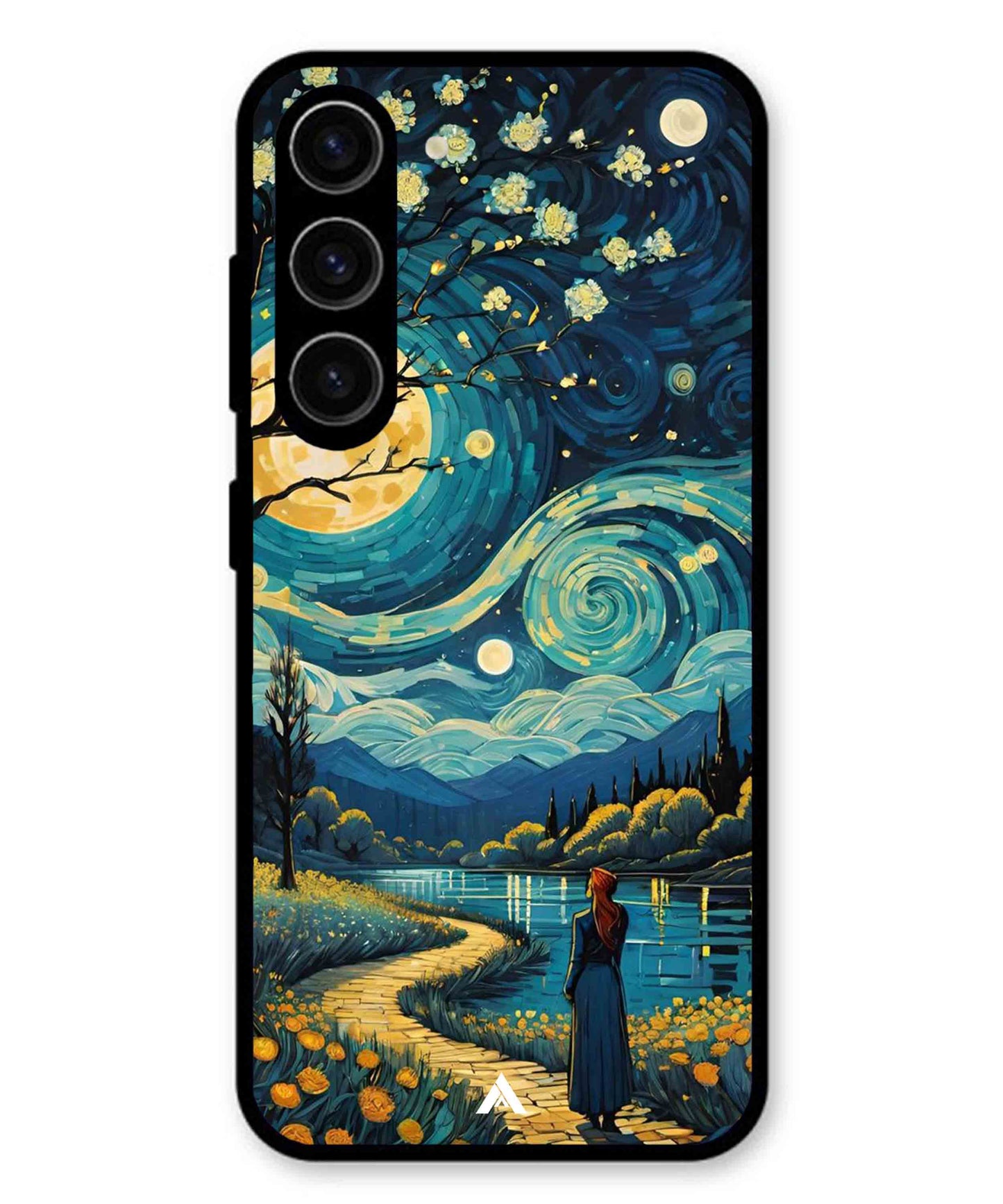 Starry Eve Art Aesthetic Metal Back Cover Phone Case for Samsung Galaxy A36