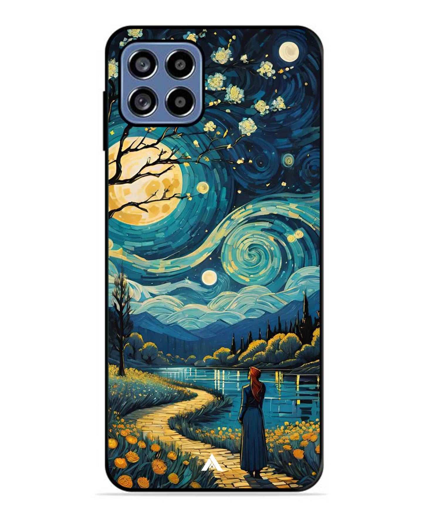 Starry Eve Art Aesthetic Metal Back Cover Phone Case for Samsung Galaxy F42
