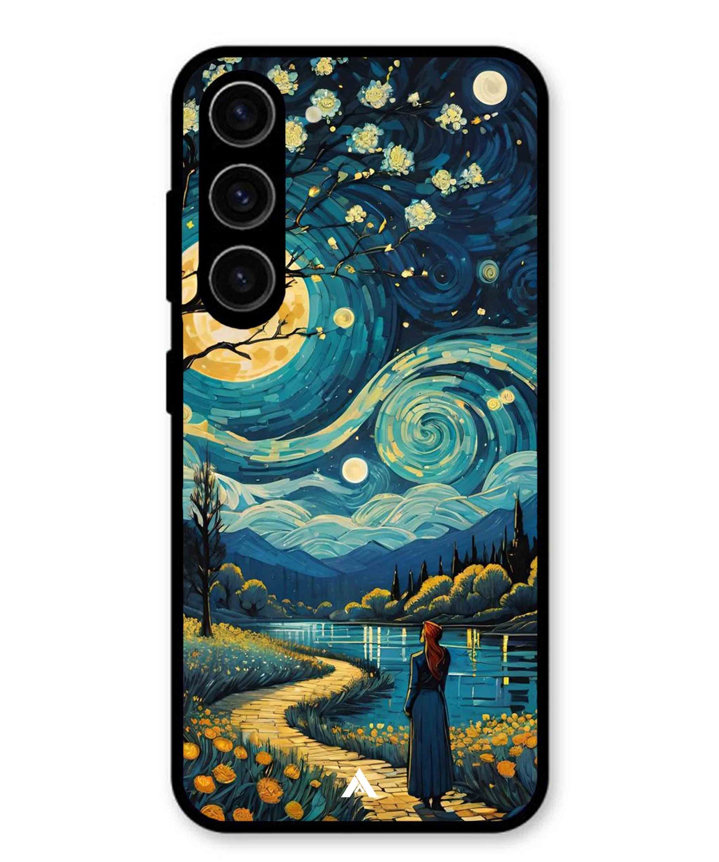 Starry Eve Art Aesthetic Metal Back Cover Phone Case for Samsung Galaxy S23