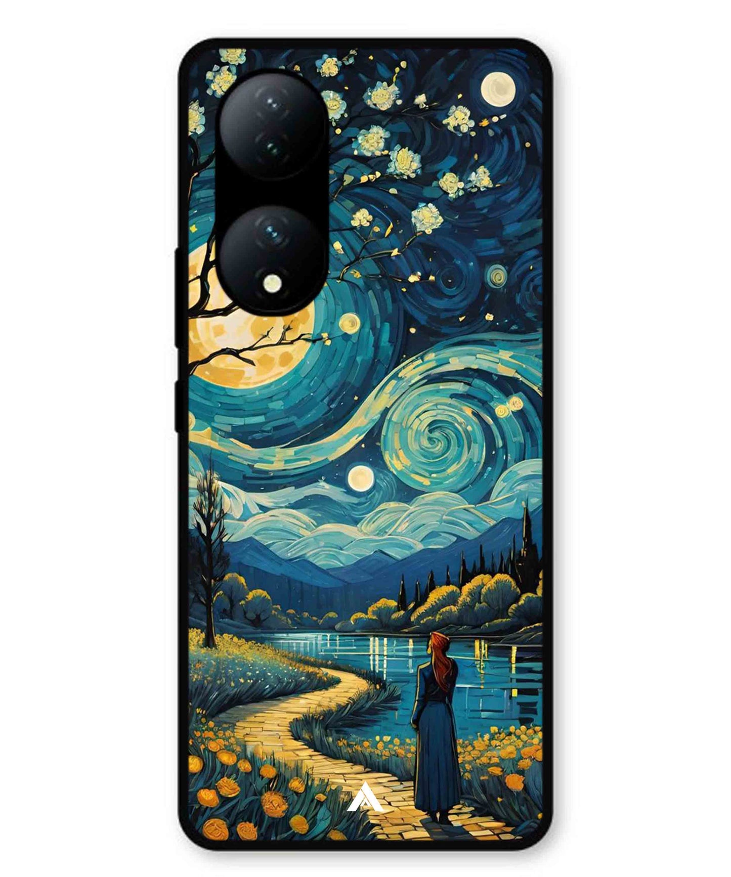 Starry Eve Art Aesthetic Metal Back Cover Phone Case for Vivo T2