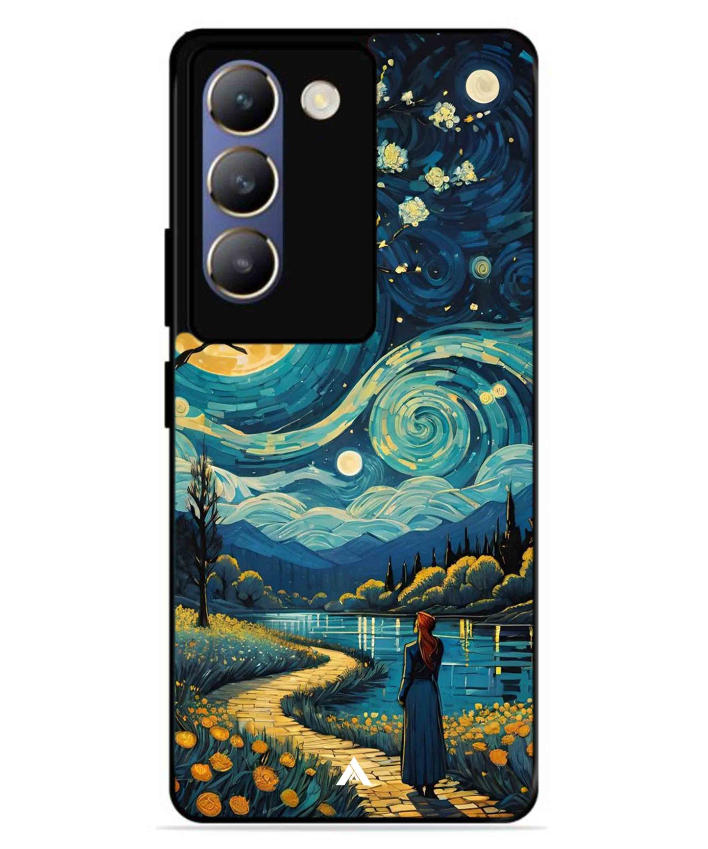 Starry Eve Art Aesthetic Metal Back Cover Phone Case for Vivo T3