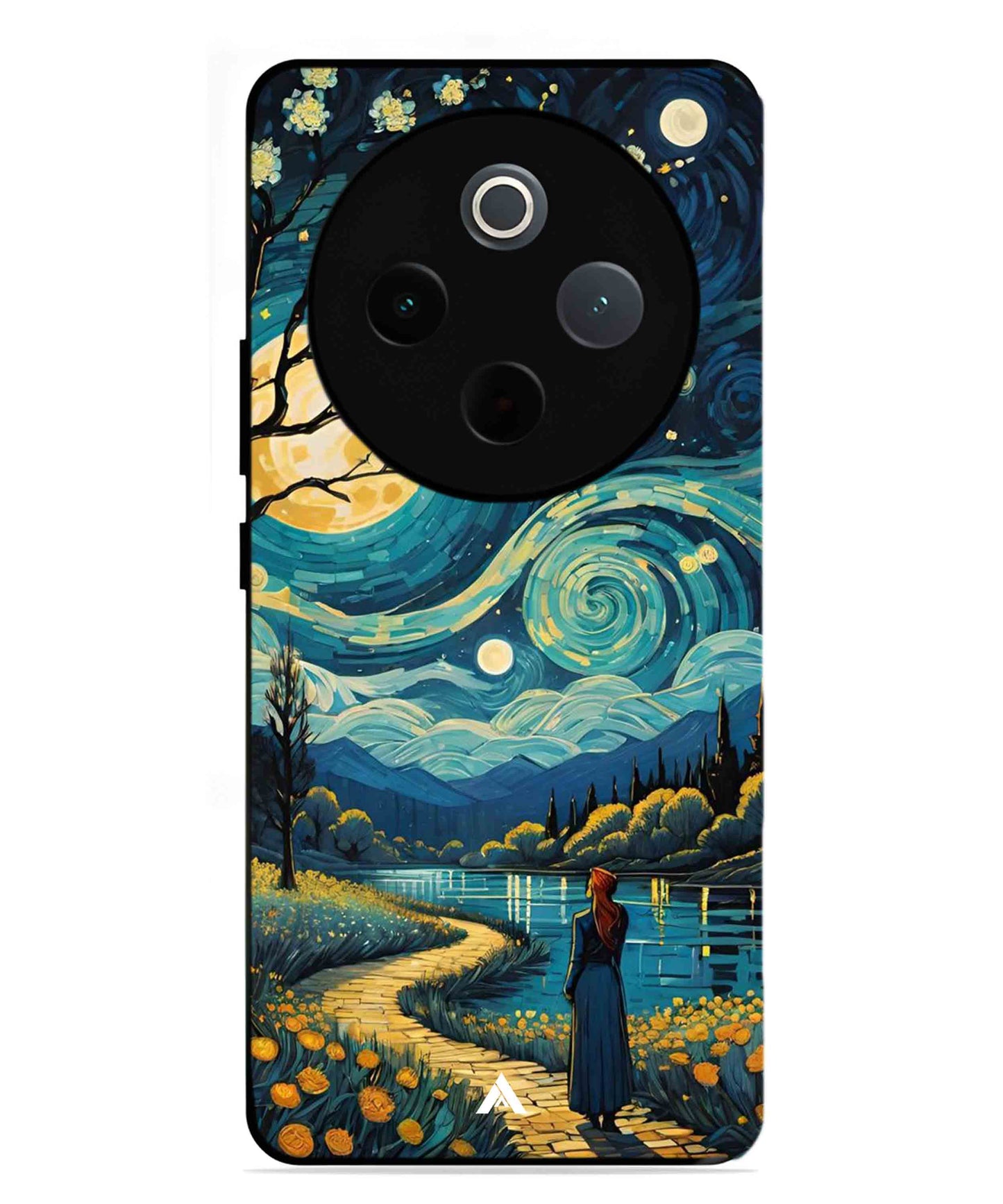 Starry Eve Art Aesthetic Metal Back Cover Phone Case for Vivo T4