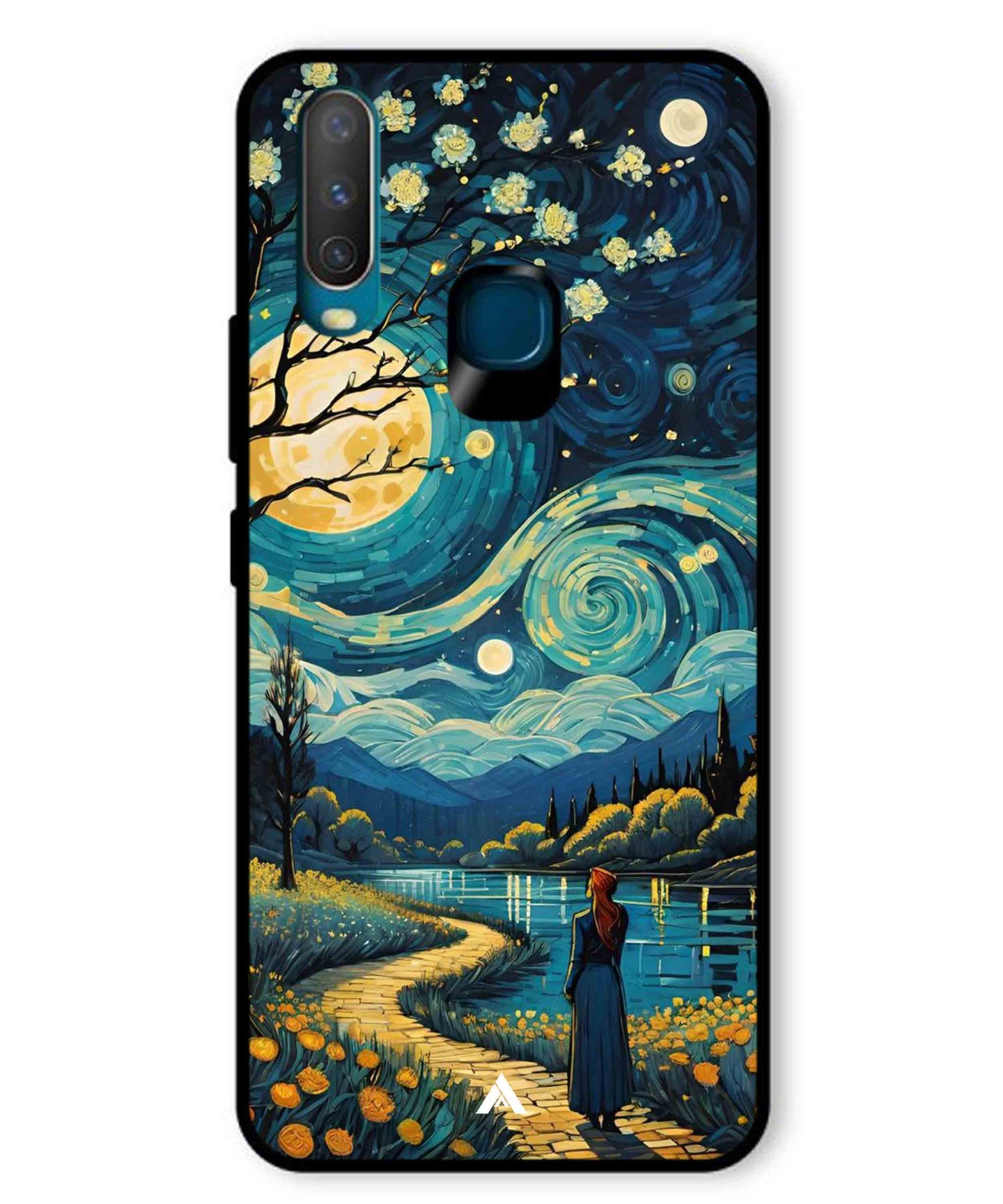 Starry Eve Art Aesthetic Metal Back Cover Phone Case for Vivo U10